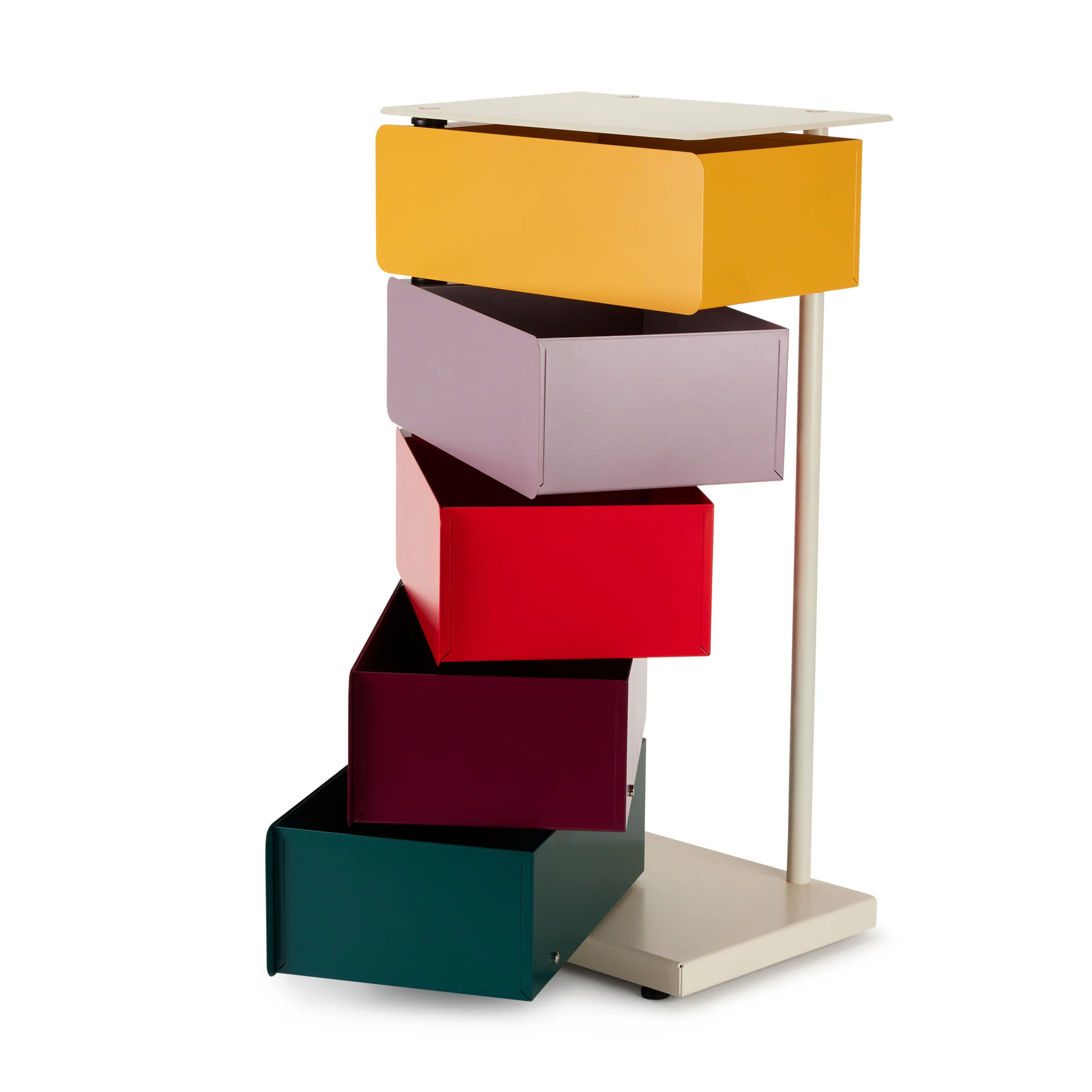 5-Drawer Pivot Cabinet - Yellow/ Red/ Green - Image 3