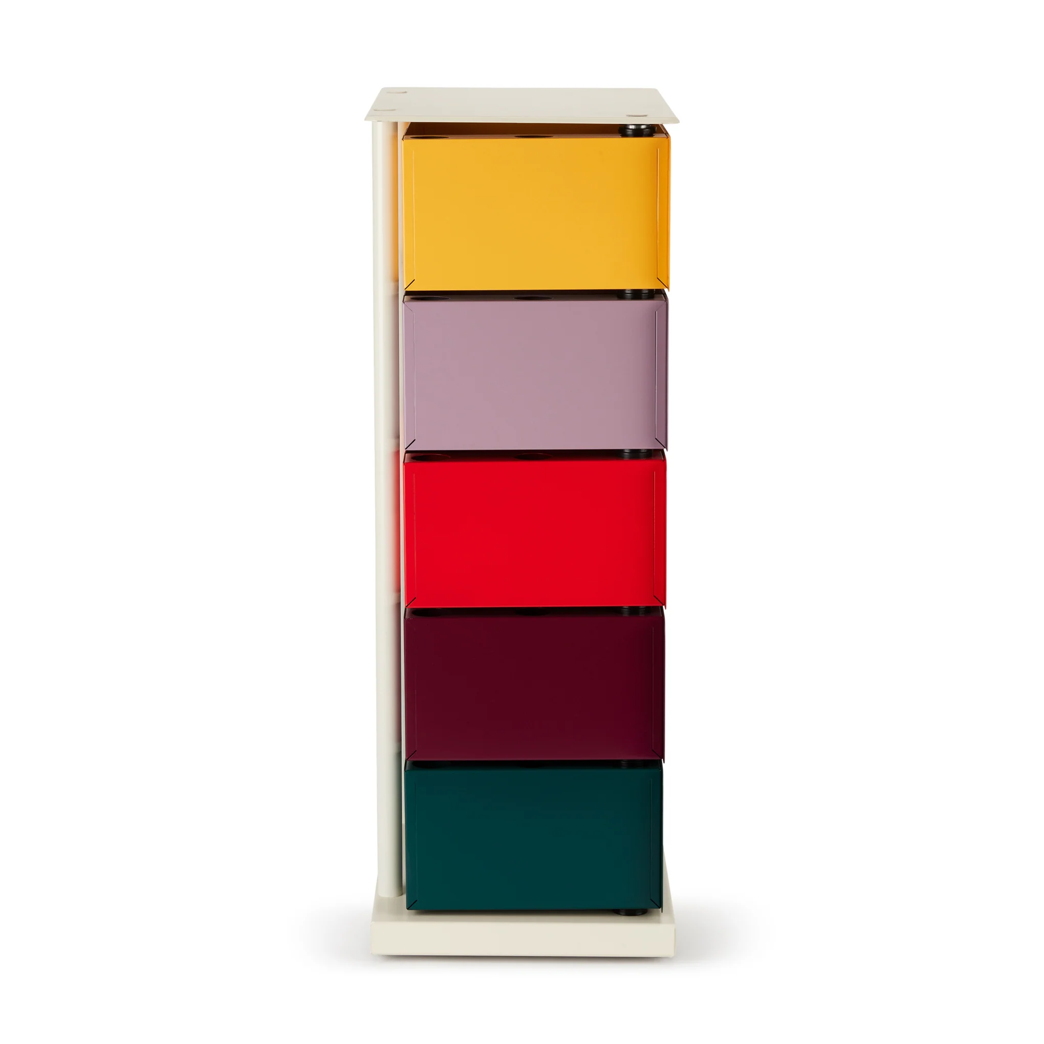 5-Drawer Pivot Cabinet - Yellow/ Red/ Green - Image 4