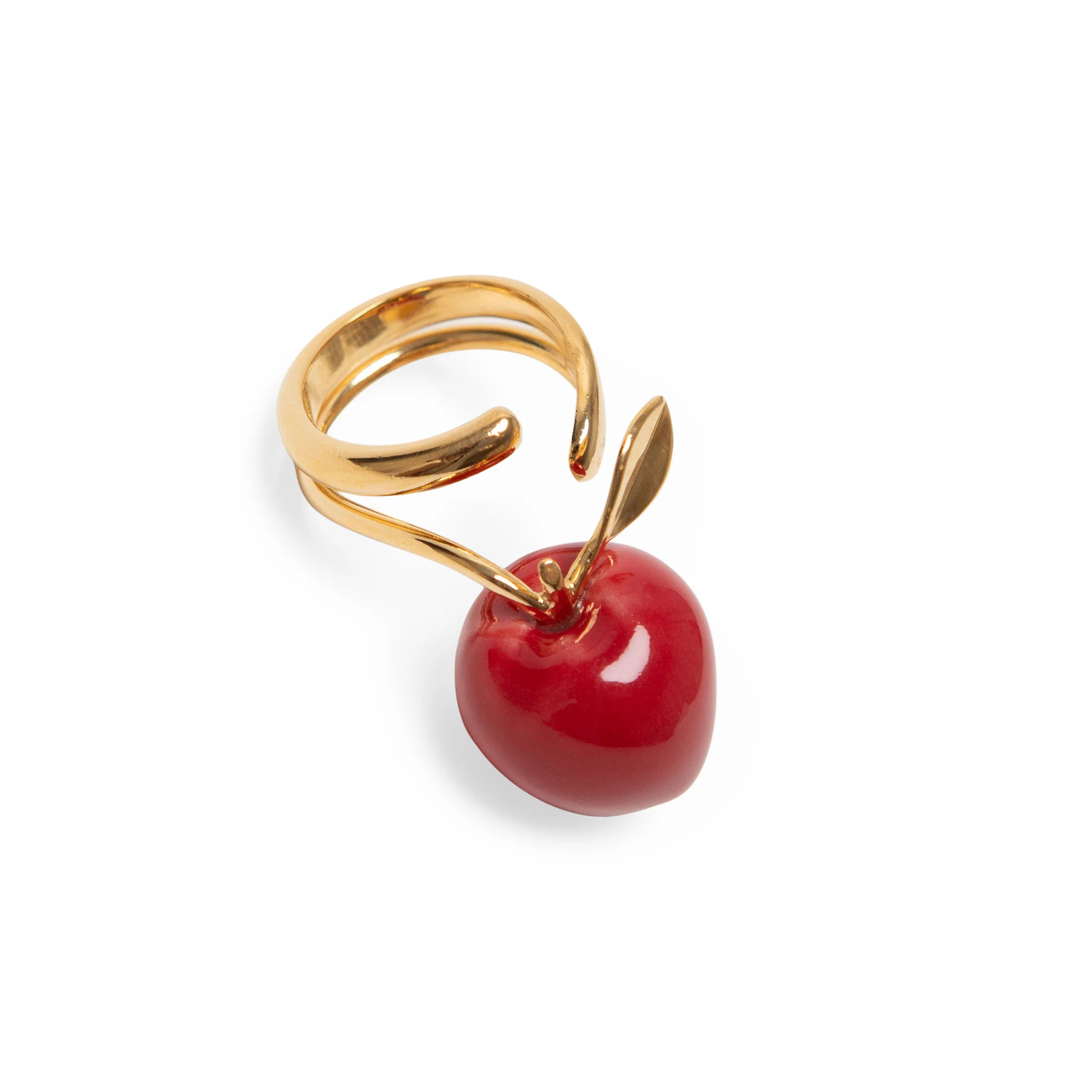 Andrés Gallardo Red Apple Gold-Plated Ring - Image 3