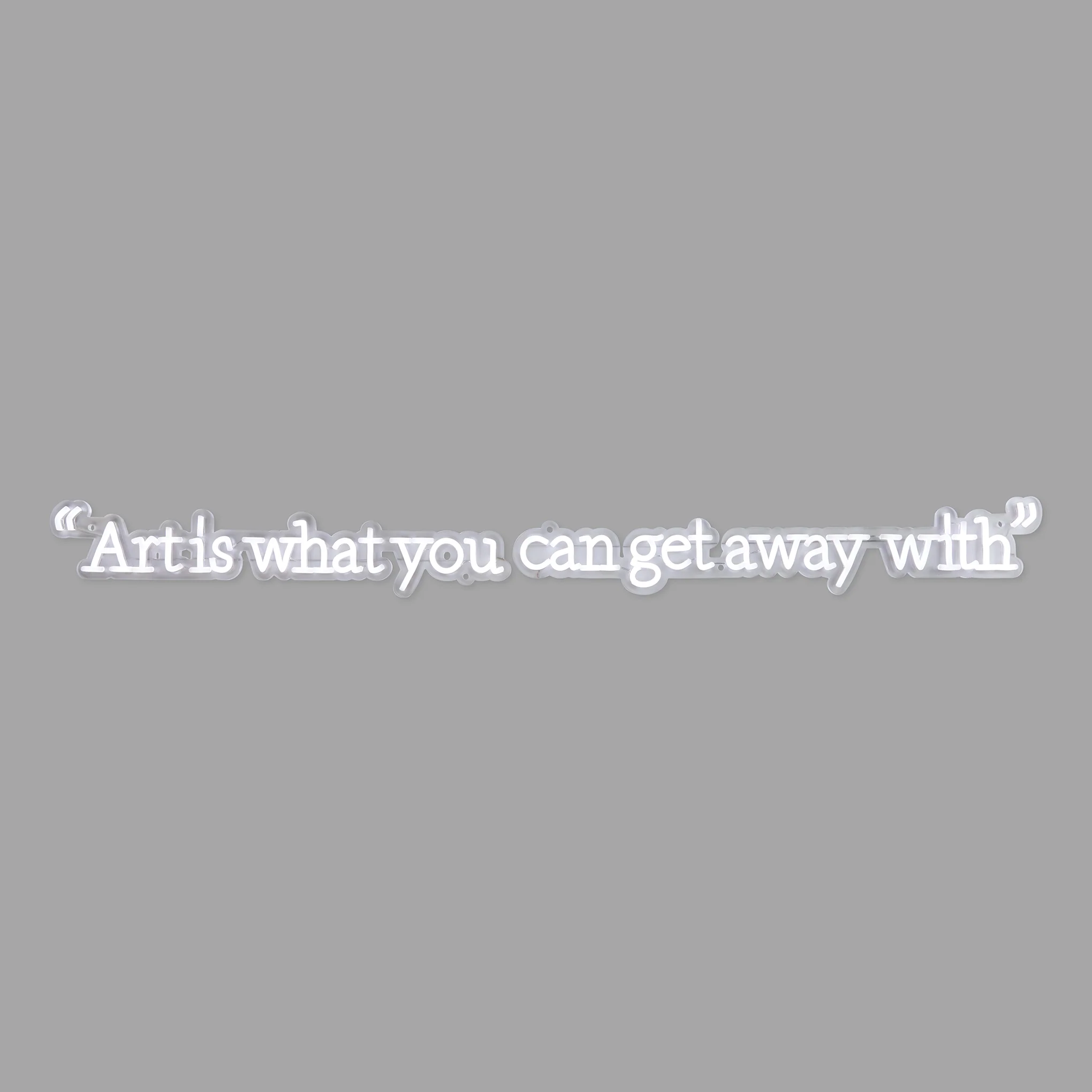 Andy Warhol Art Is What You Can Get Away With Quote Neon Sign - Image 3
