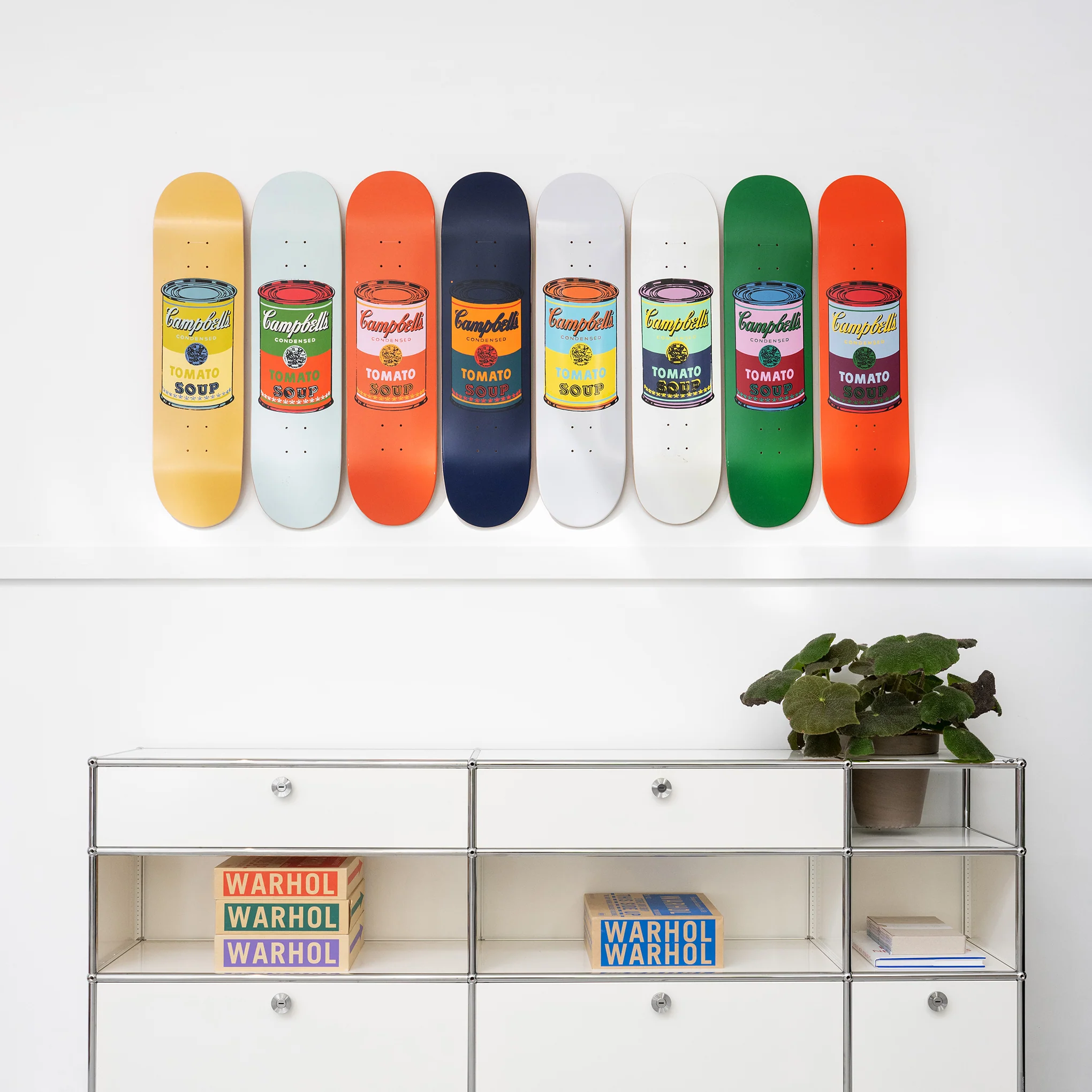 Andy Warhol: Skateboard Colored Campbell's Soup Cans Set of 8 - Image 3