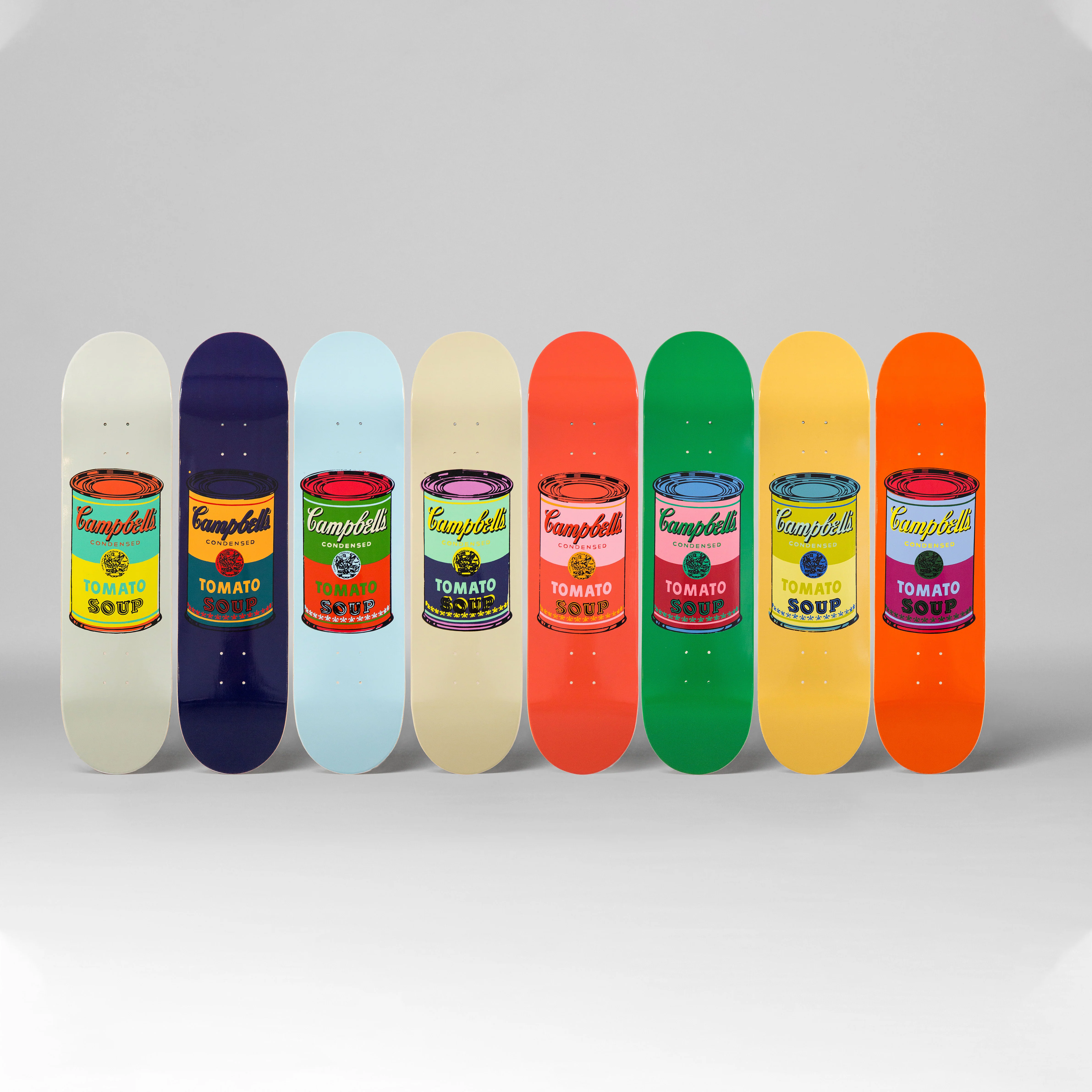 Andy Warhol: Skateboard Colored Campbell's Soup Cans Set of 8 - Image 5