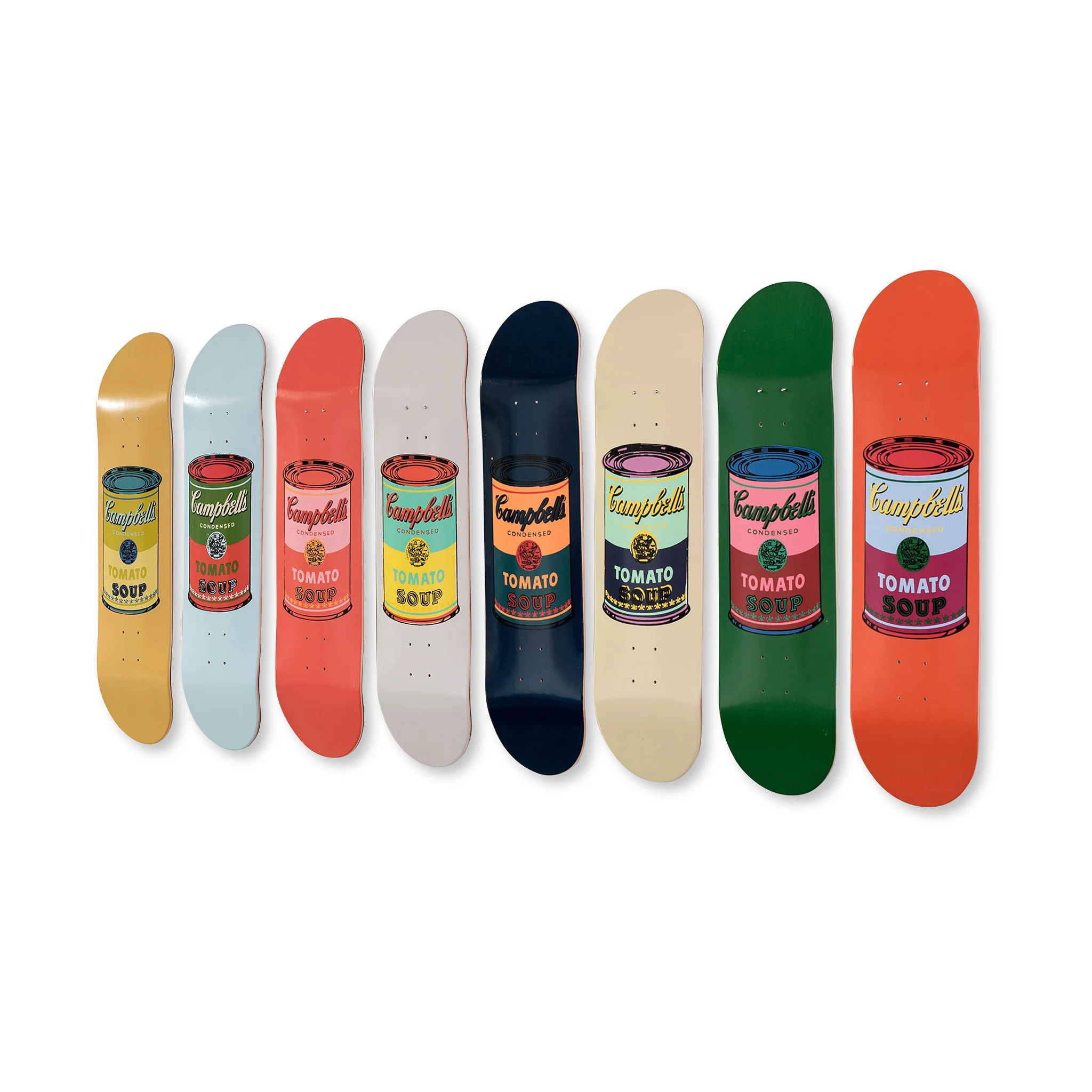 Andy Warhol: Skateboard Colored Campbell's Soup Cans Set of 8 - Image 7