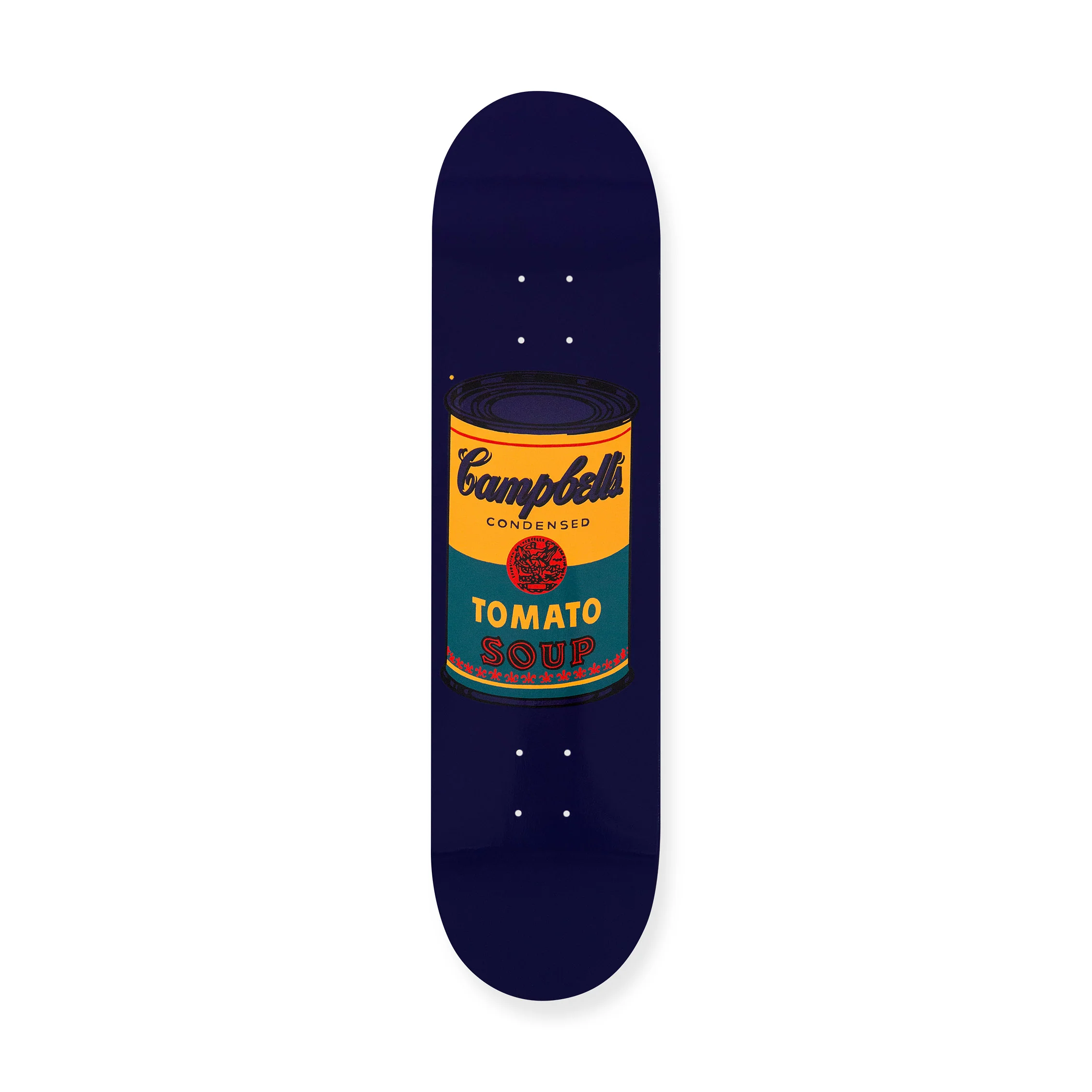 Andy Warhol: Skateboard Colored Campbell's Soup Cans - Teal