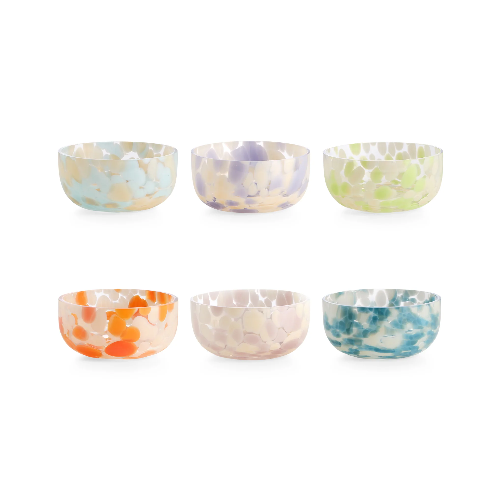 Antigua Glass Dessert Bowls - Set of 6