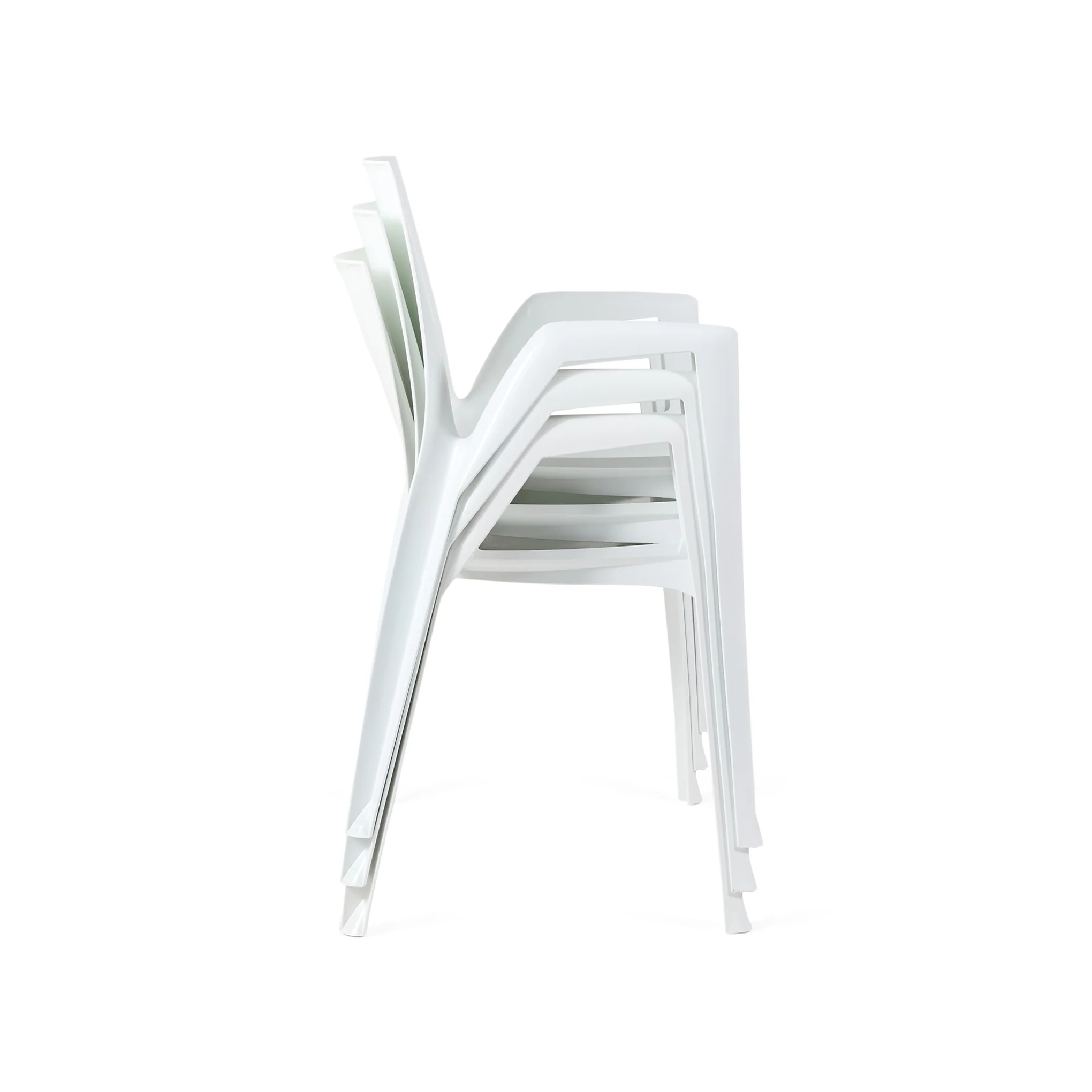 ArcoBellini Stacking Chair from Heller - White Pearl - Image 3