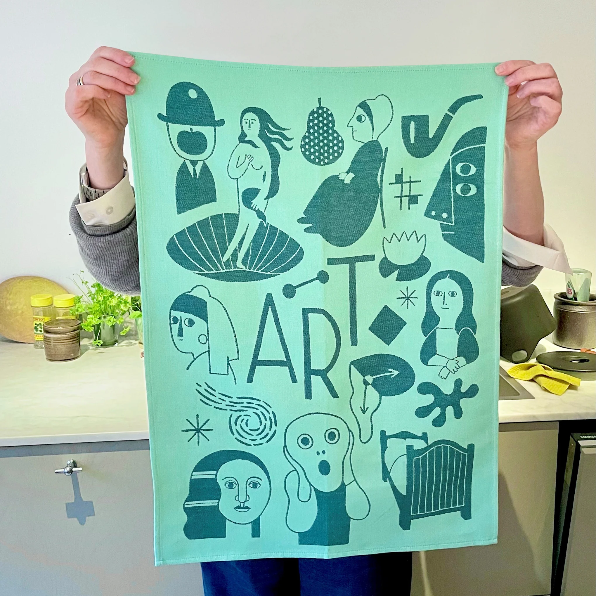 Art Lovers Cotton Tea Towels - Set of 2 - Image 5