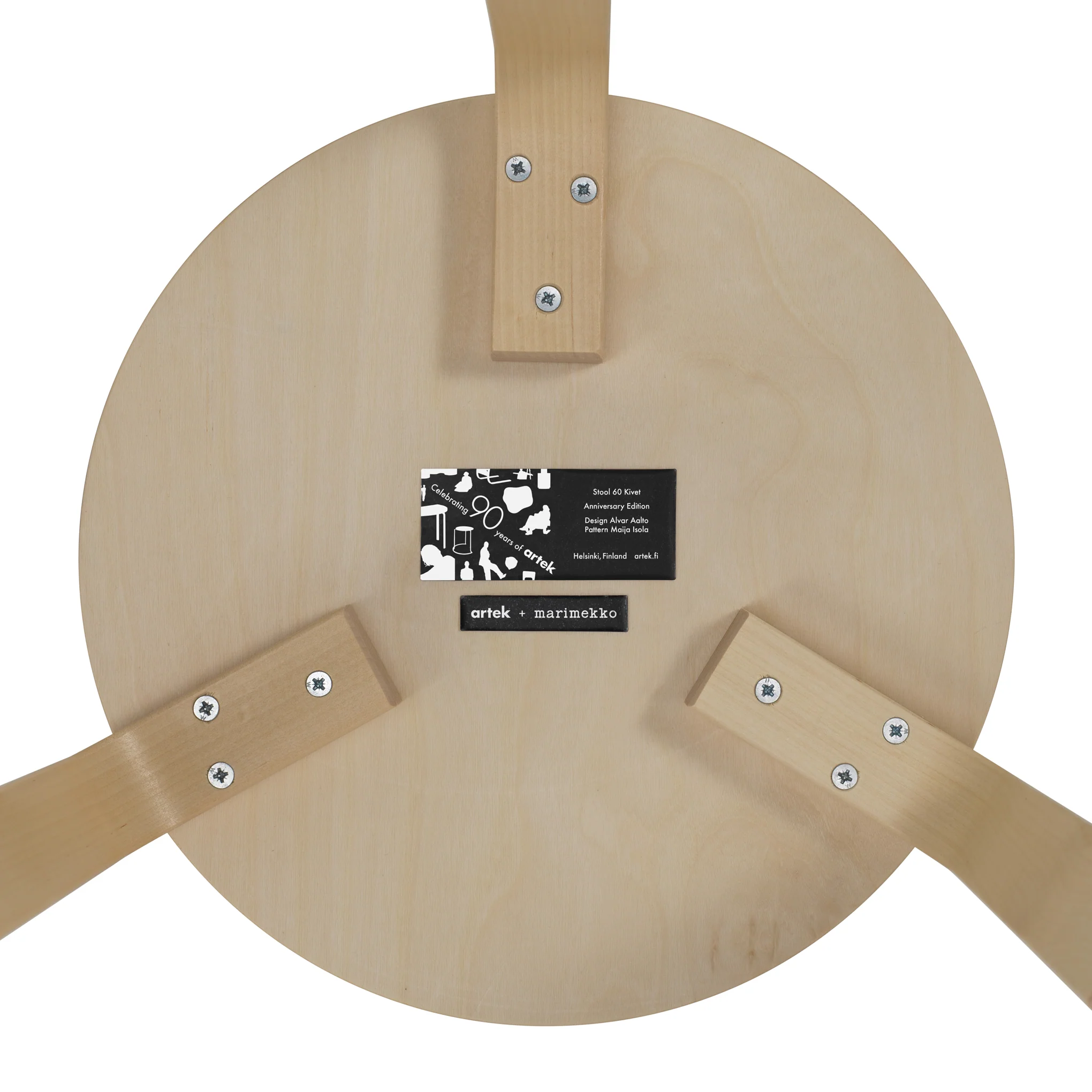 Artek Aalto Marimekko Stacking Stool 60 - Seireeni - Image 5
