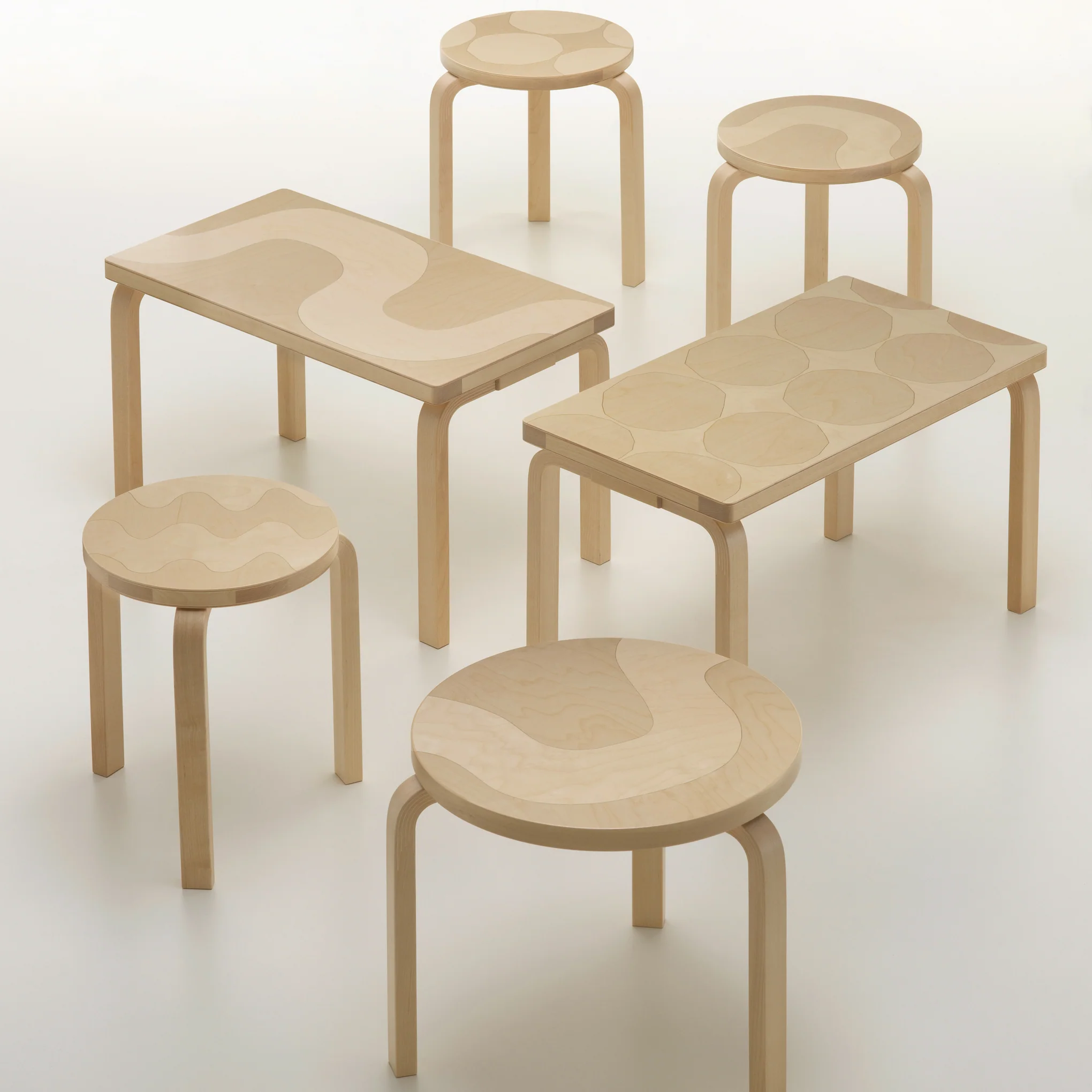 Artek Aalto Marimekko Stacking Stool 60 - Seireeni - Image 6