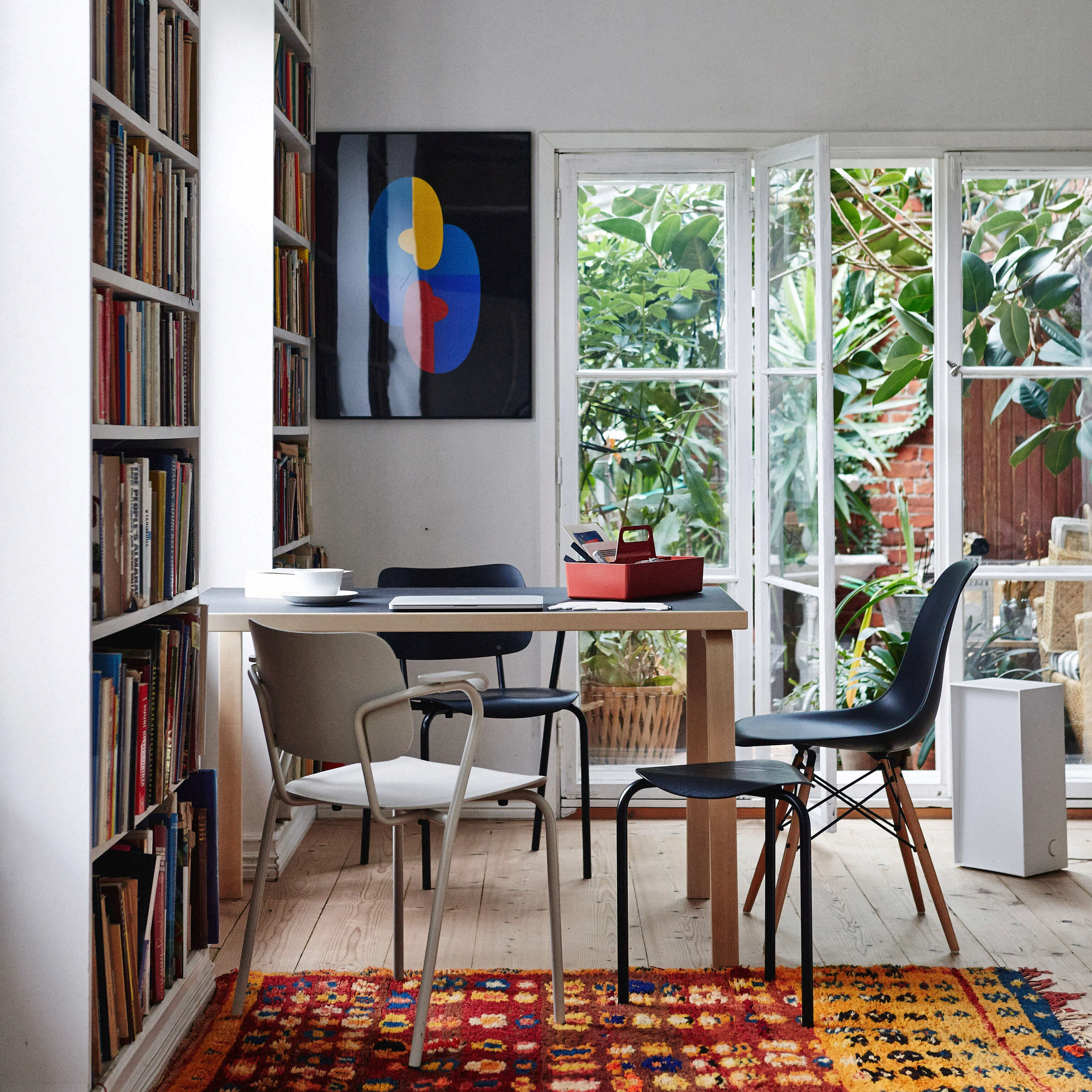 Artek Aalto Rectangular Dining Table 81B - Black - Image 3