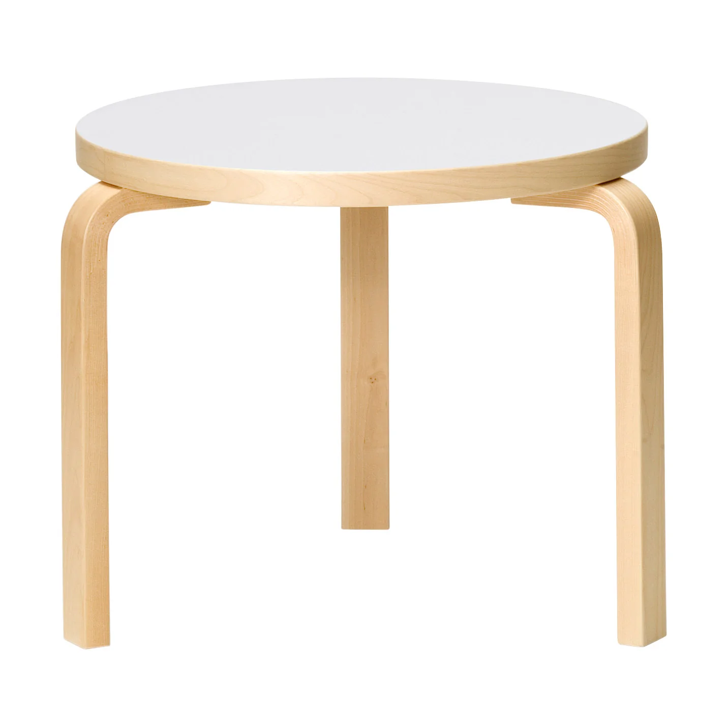 Artek Aalto Side Table 90D - Birch - Image 4