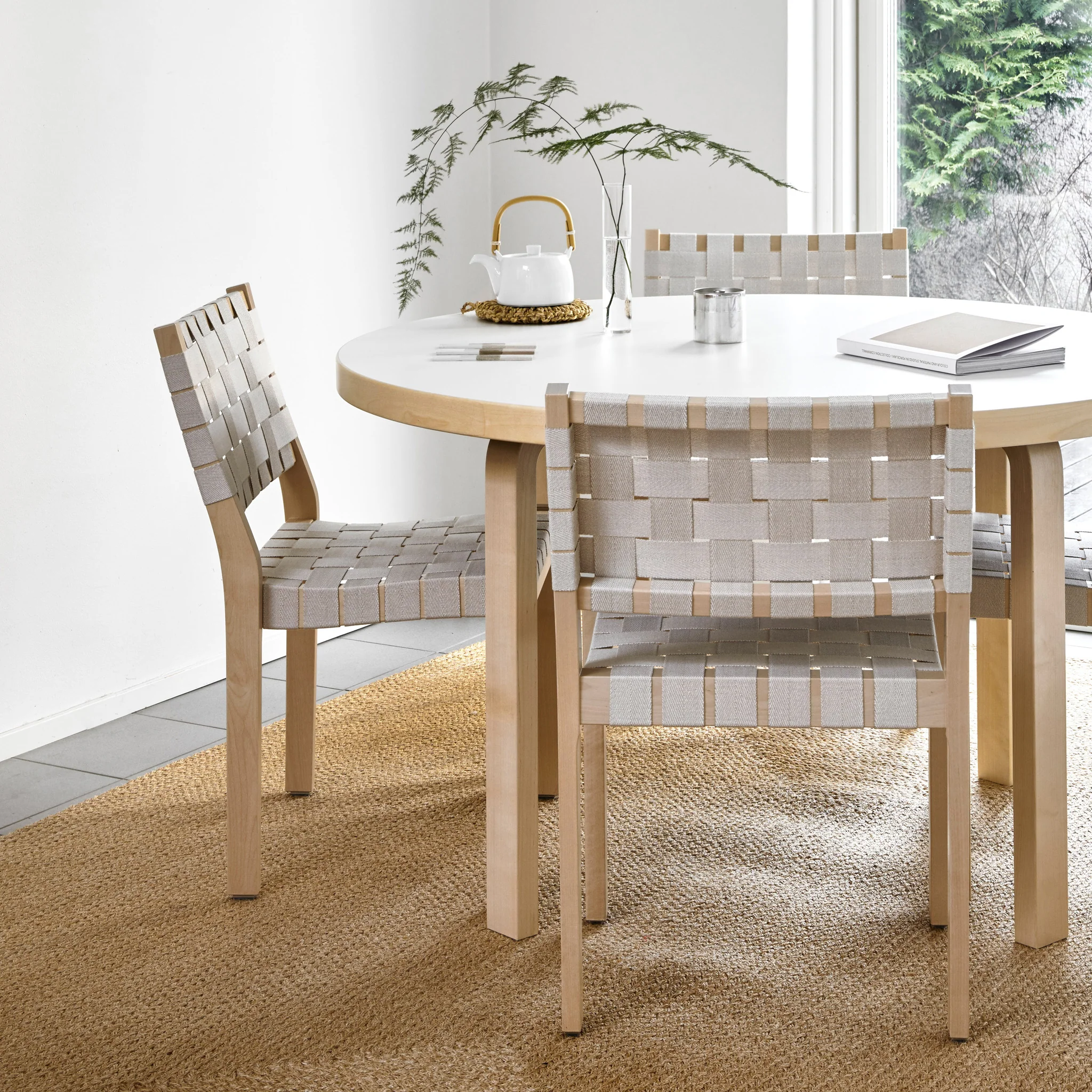 Artek Aalto Stackable Chair 611 - Light Grey - Image 20