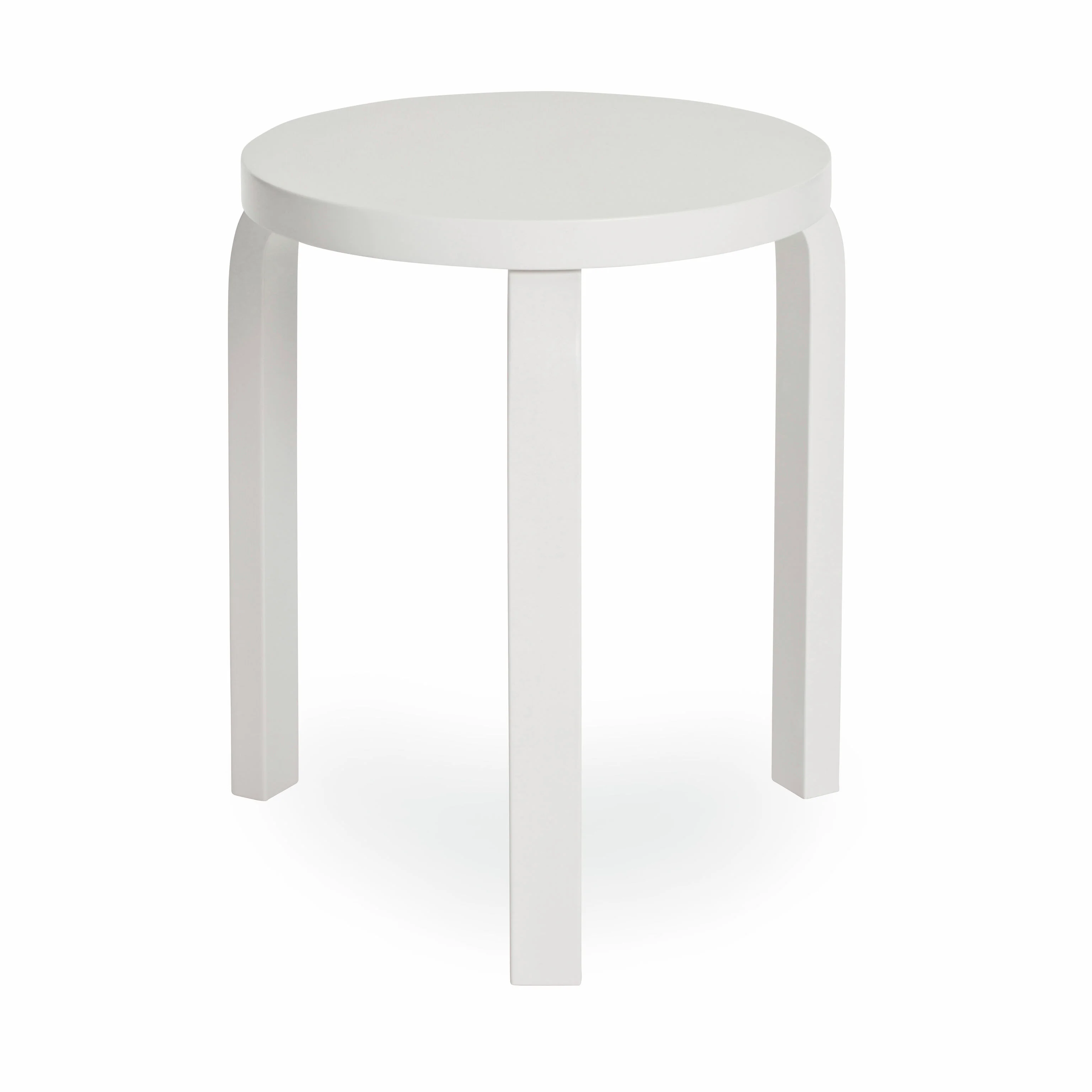 Artek Aalto Stacking Stool 60 - White/ White - Image 4