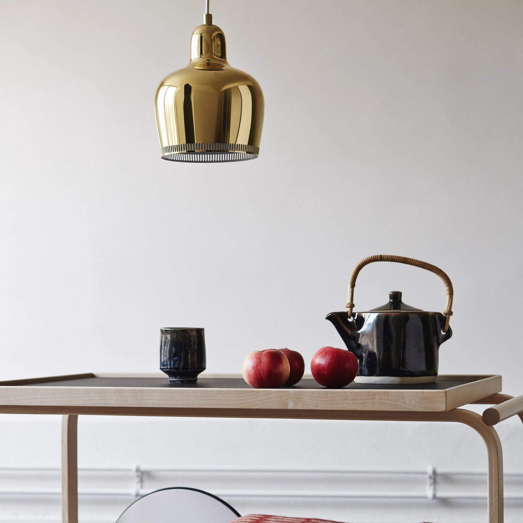 Artek Aalto Tea Trolley 901 - White/ Birch - Image 4