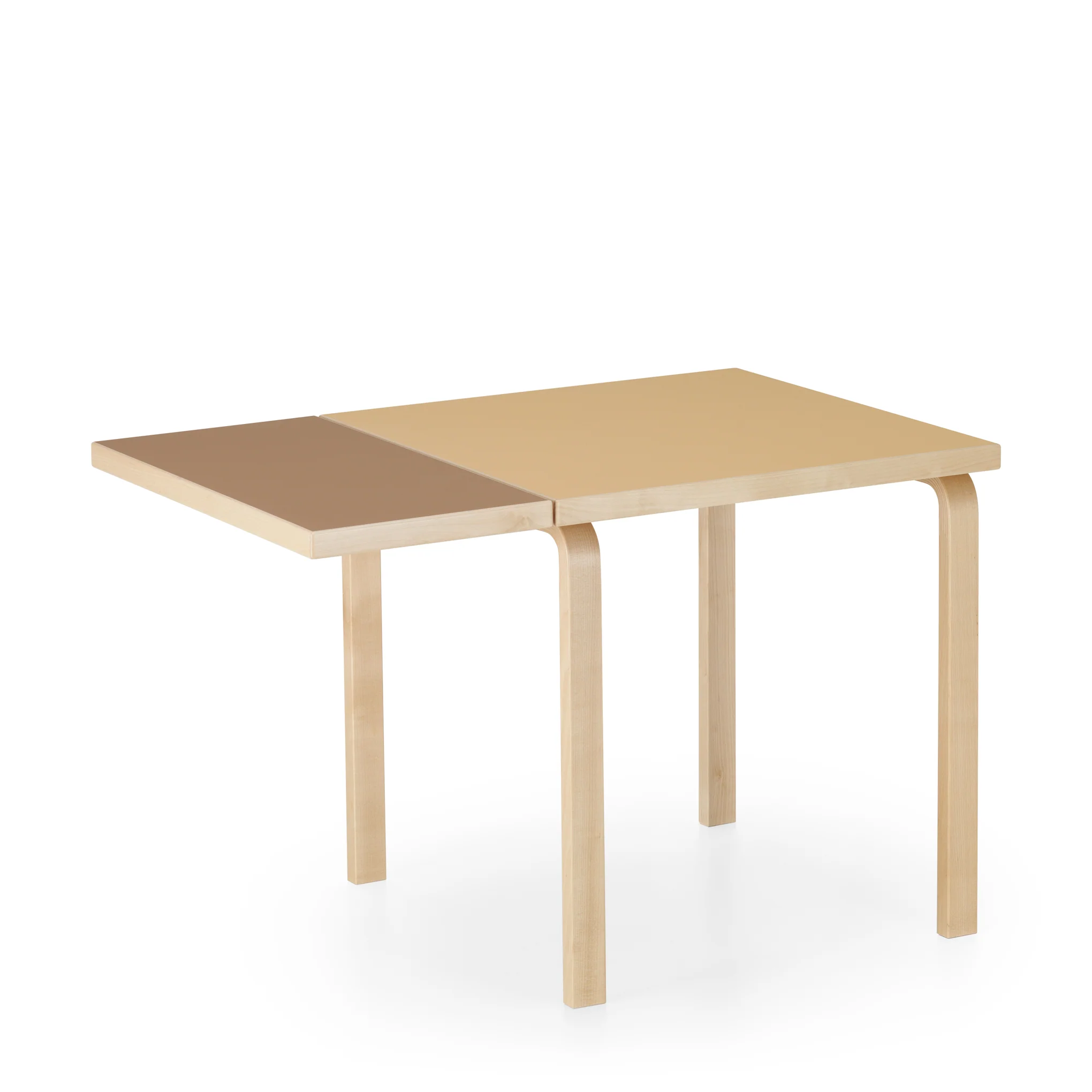 Artek Alvar Aalto Drop-Leaf Table - Clay/ Brown - Image 3