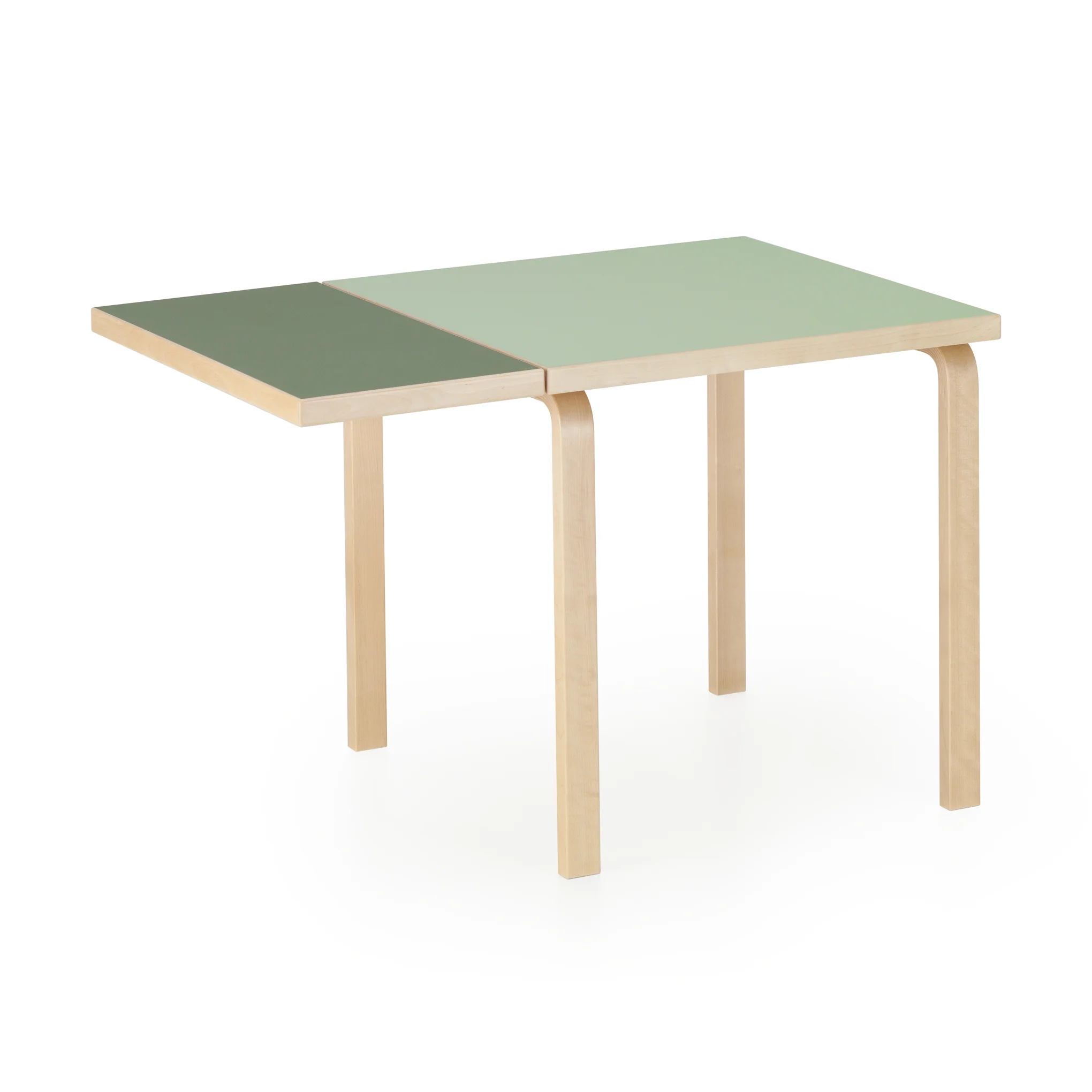 Artek Alvar Aalto Drop-Leaf Table - Pistachio/ Olive - Image 3