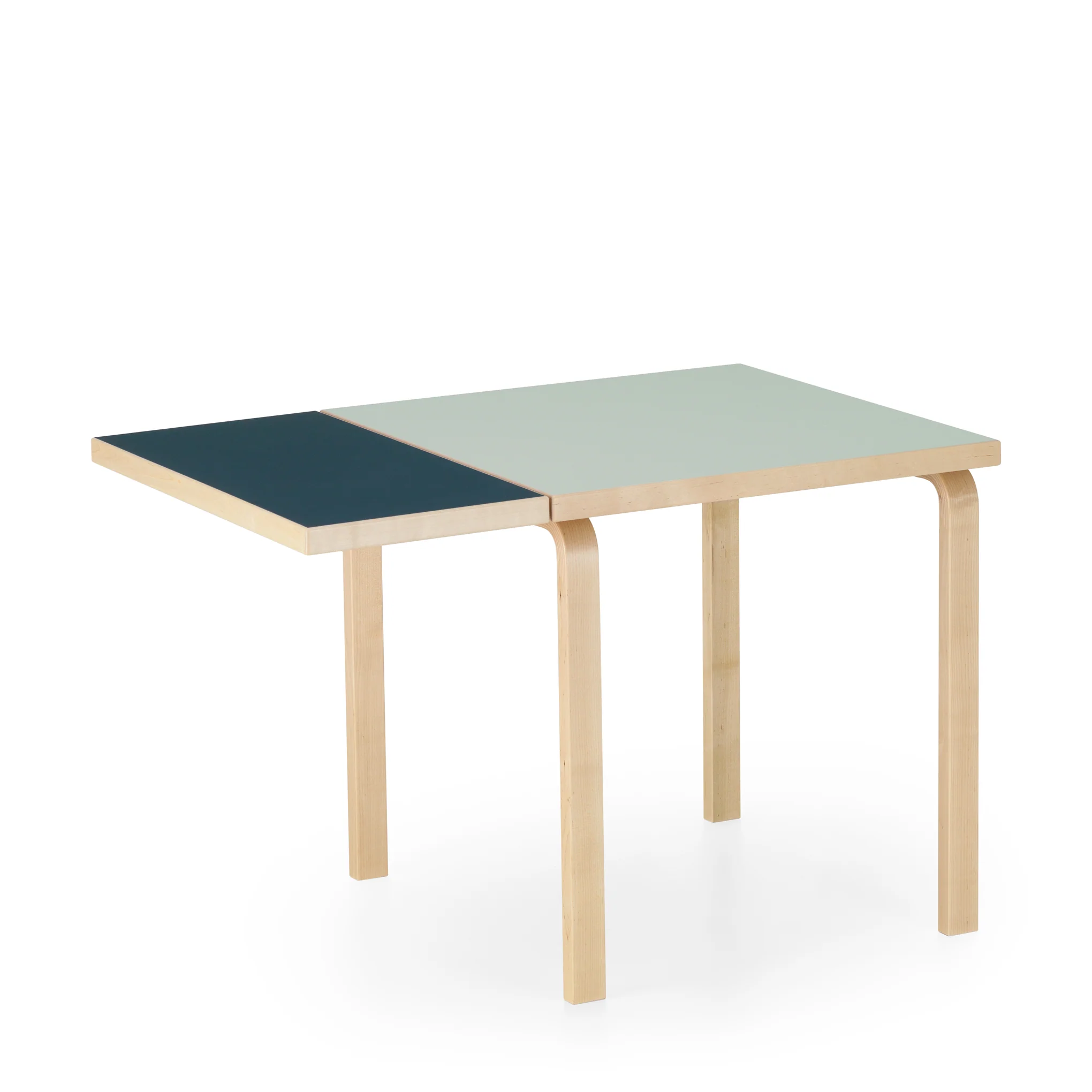 Artek Alvar Aalto Drop-Leaf Table - Vapour/ Blue - Image 3