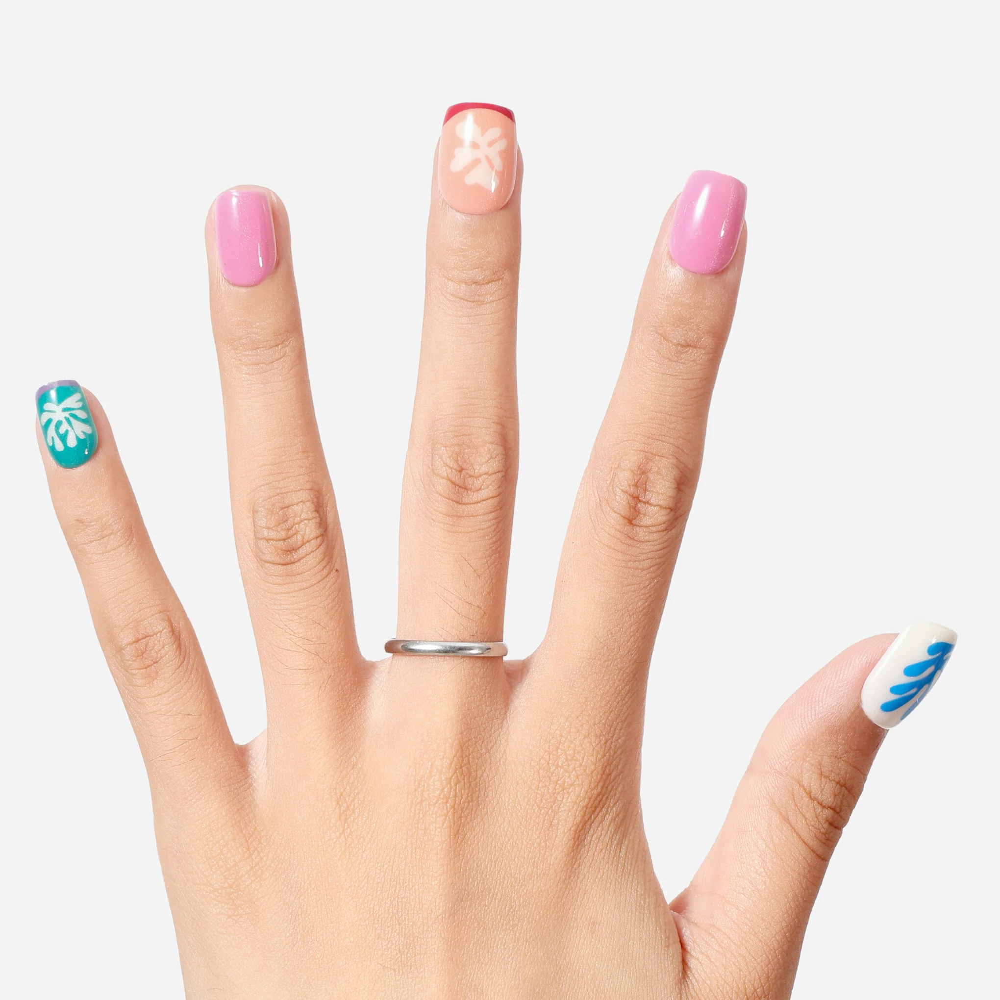 Artist Press-On Nails - Matisse Snow Flowers - Image 3