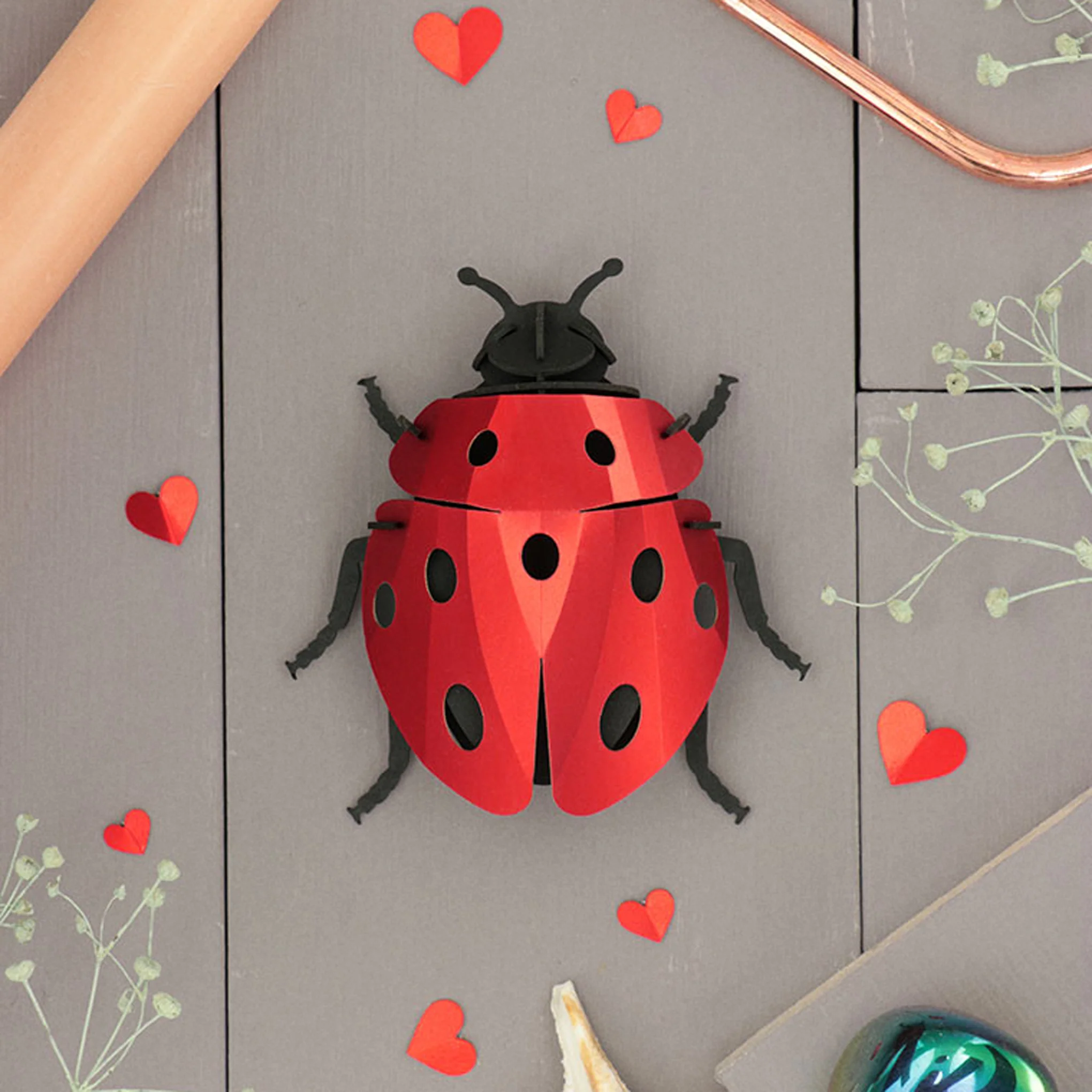 Creature 3D Puzzle DIY Kit - Ladybug - Image 2