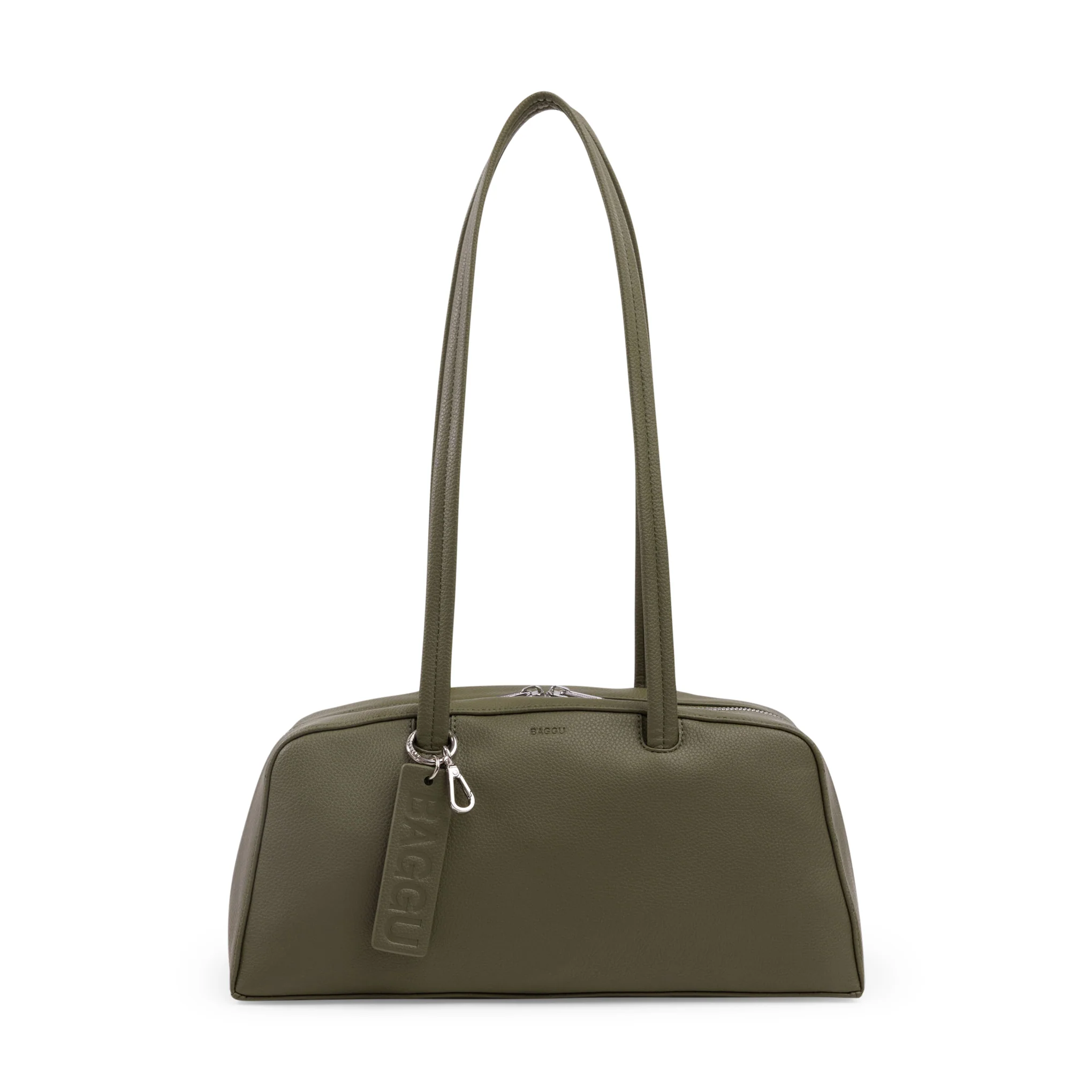 MoMA Baggu Recycled Leather Bowler Bag - Loden