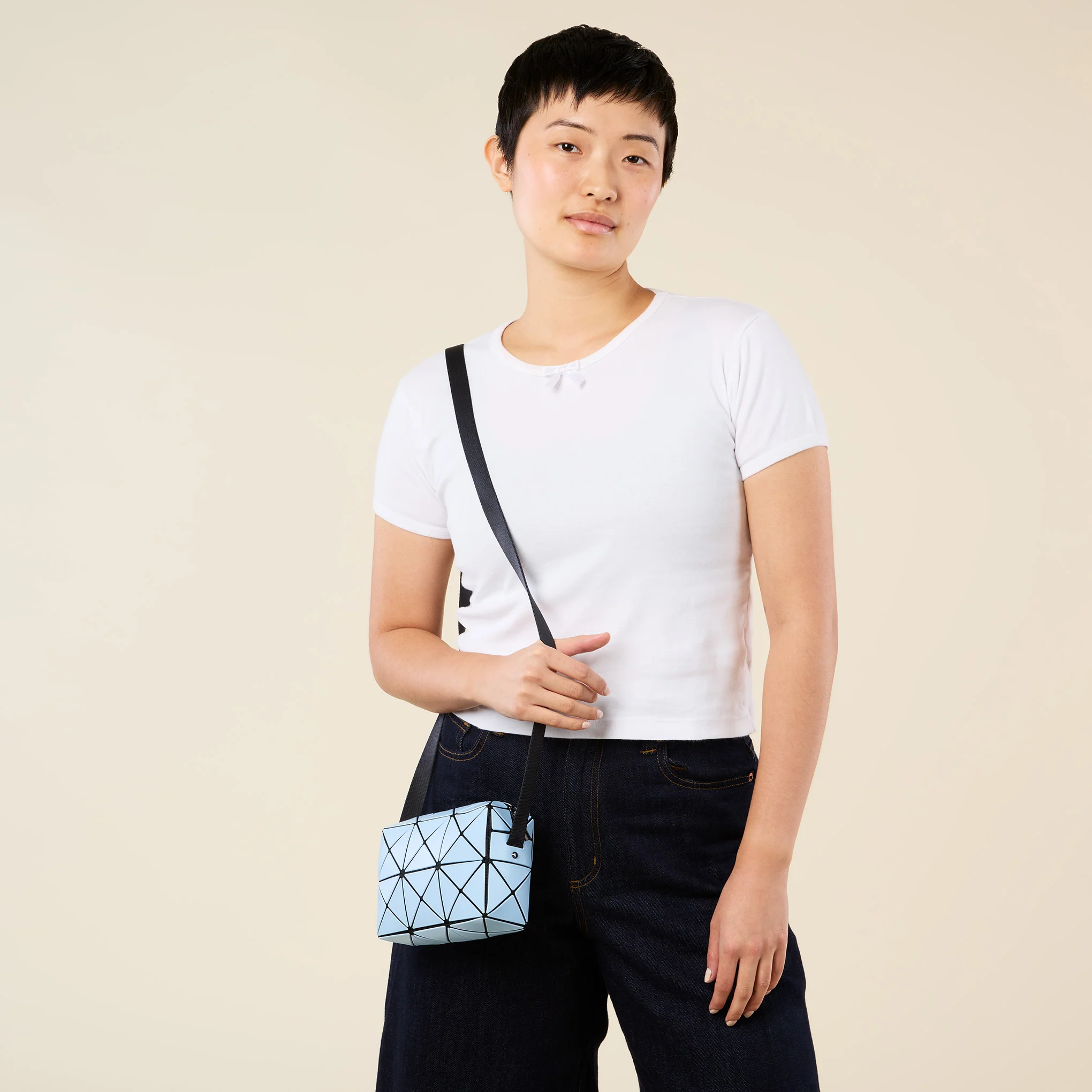 BAO BAO ISSEY MIYAKE Cuboid Crossbody Bag - Light Blue - Image 2