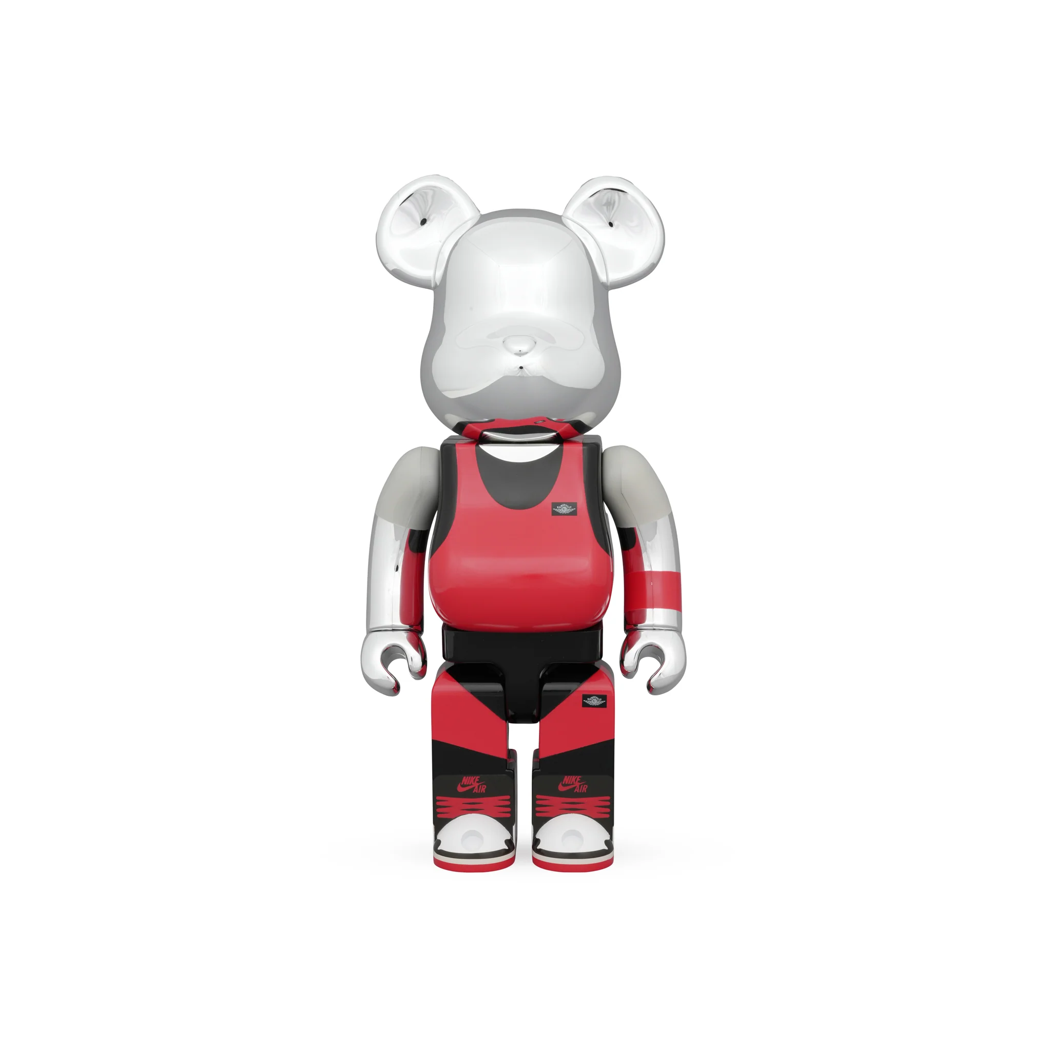 BE@RBRICK Michael Jordan 1985 Air Jordan Collectible Figure - Playground 1985 Silver - Image 4