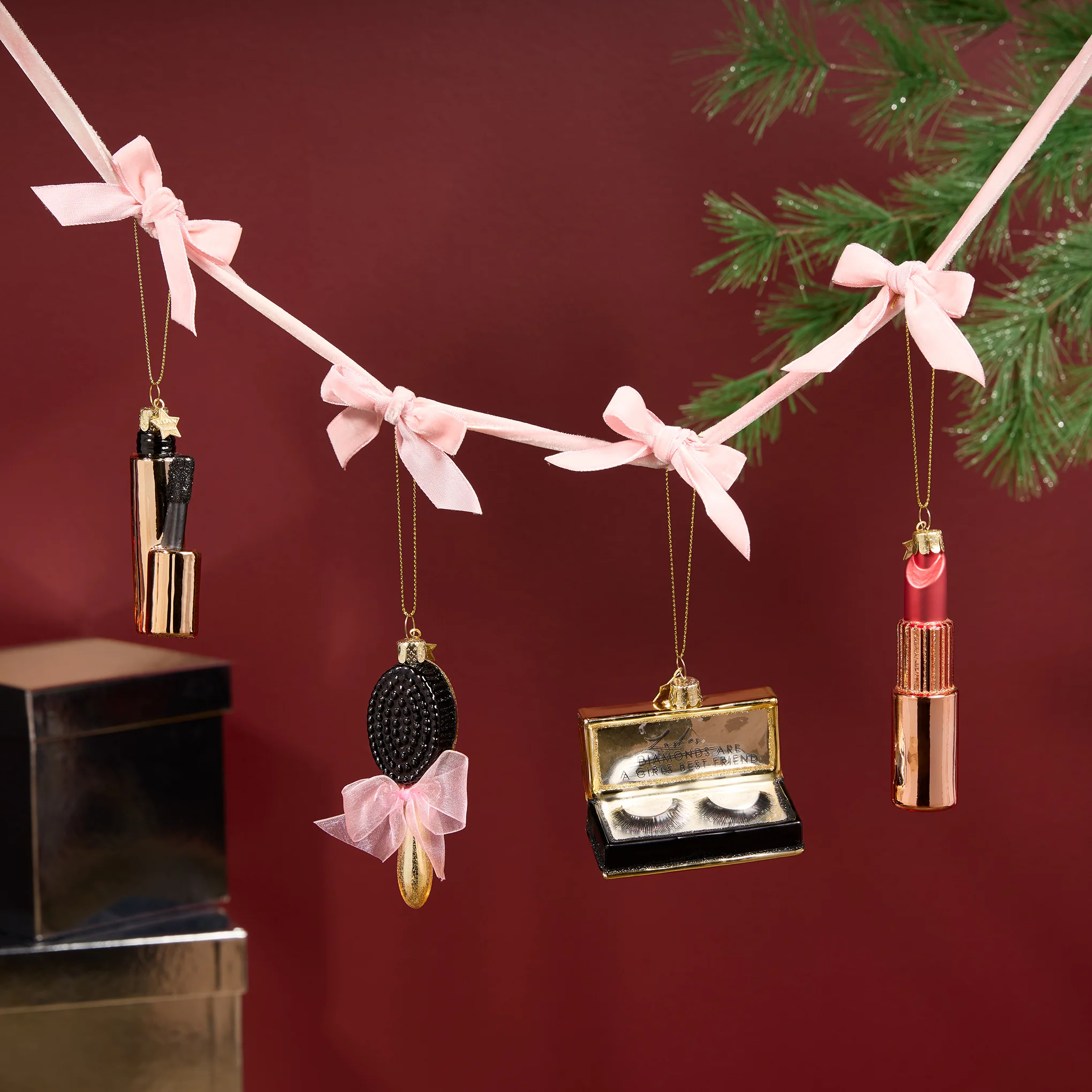 Beauty Counter Glass Holiday Ornament - Hairbrush - Image 2