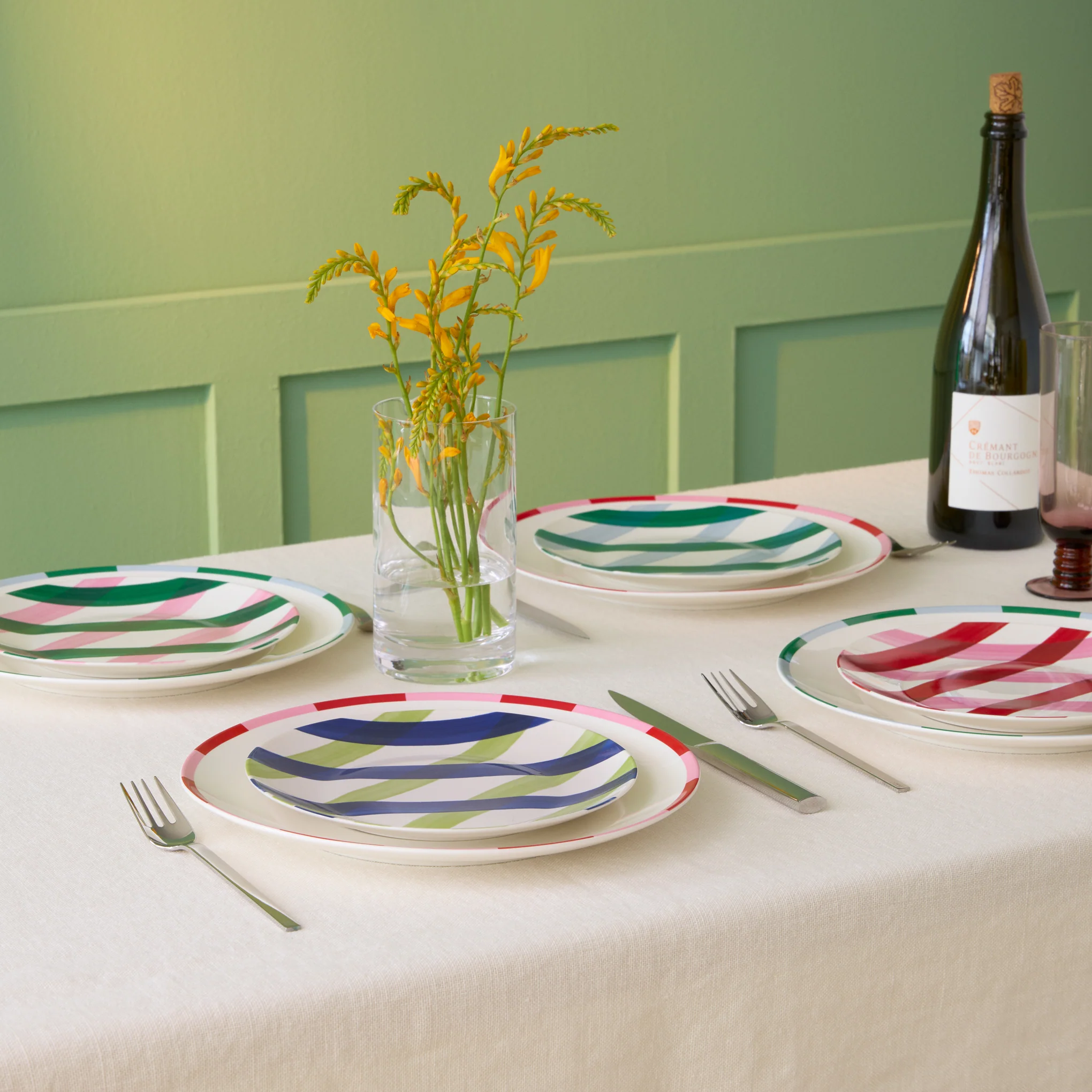 Bliss Porcelain Dinnerware - Green - Image 3