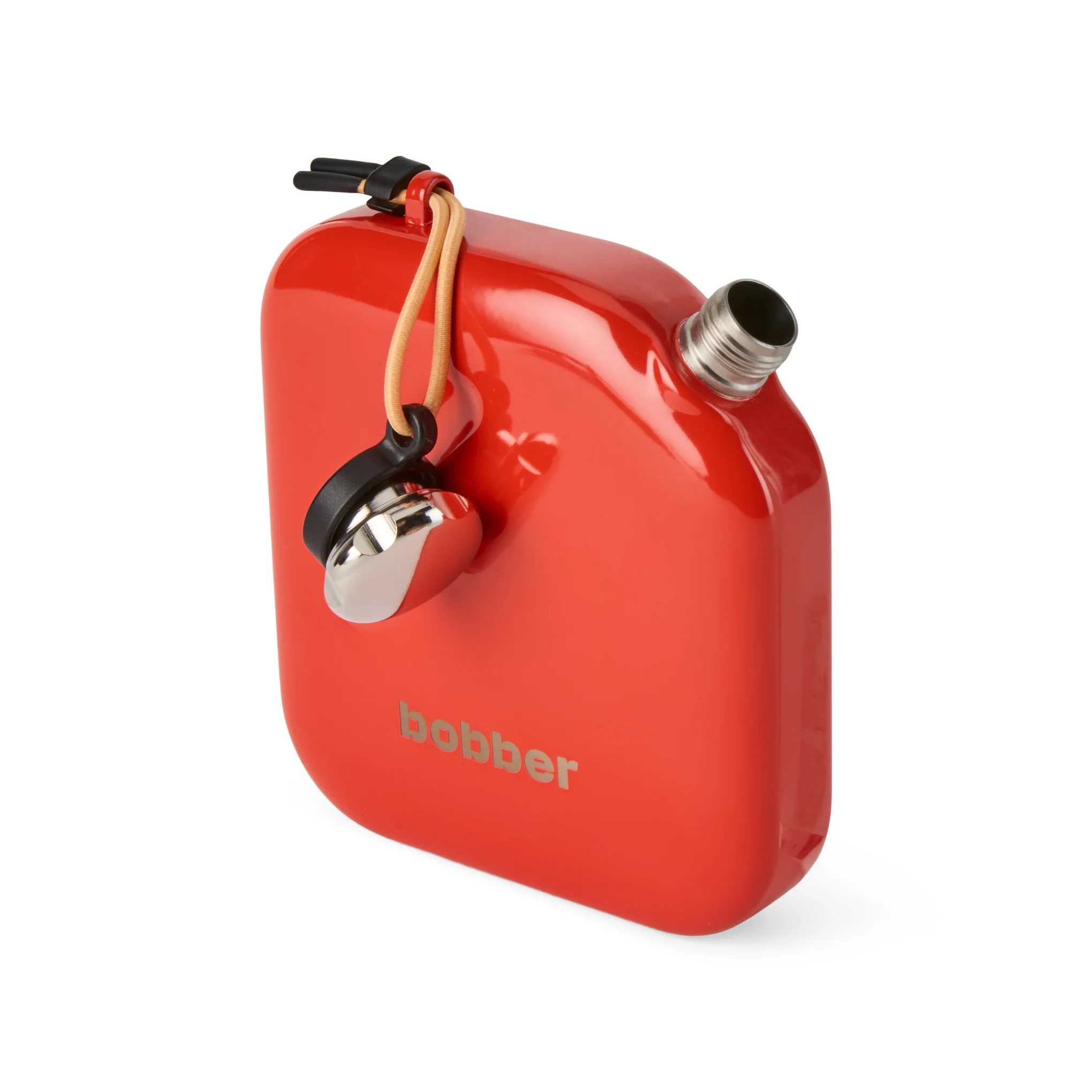 Bobber Insulated Hip Flask - Cayenne Red - Image 3