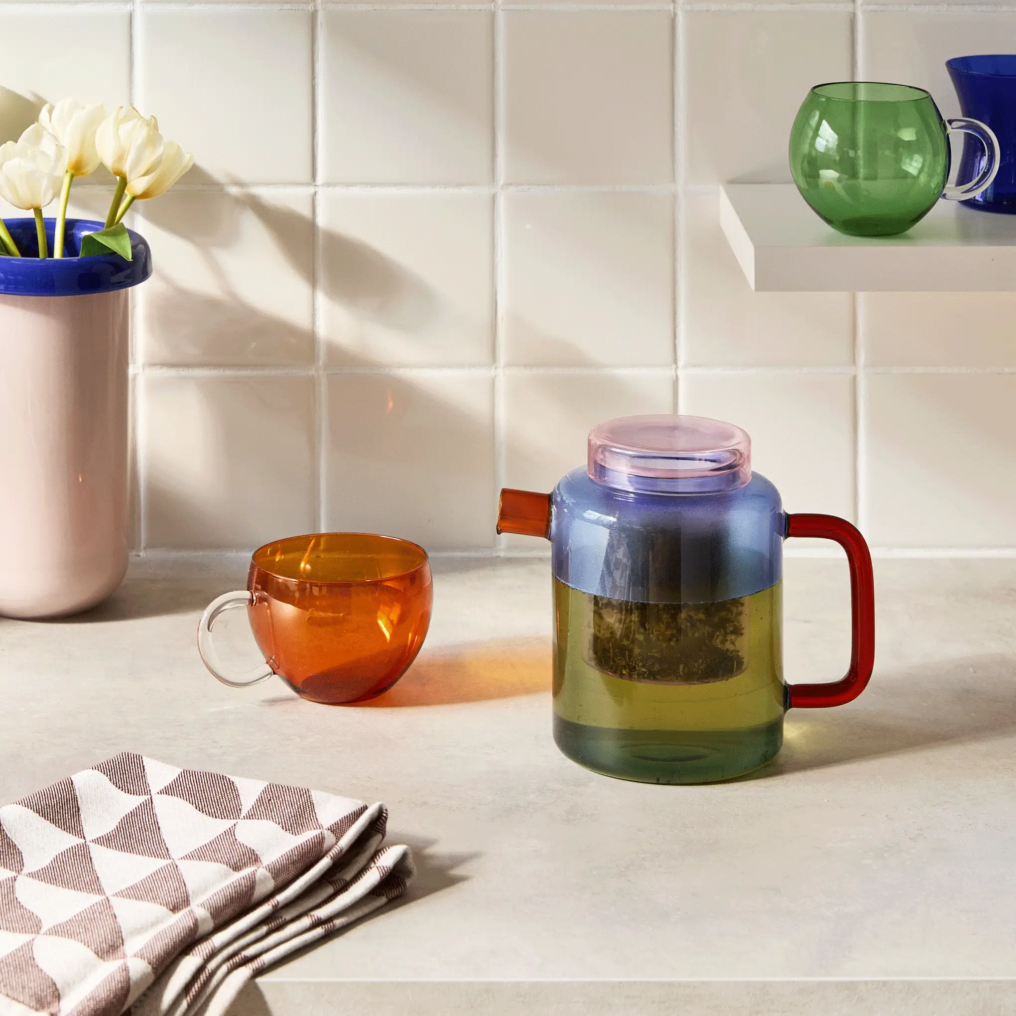 Chá Glass Brewer Teapot - Twilight - Image 2