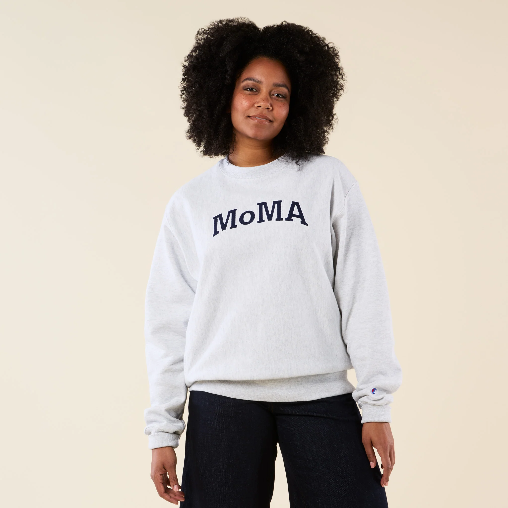 Champion Crewneck Sweatshirt - MoMA Edition - Silver Gray - Image 5