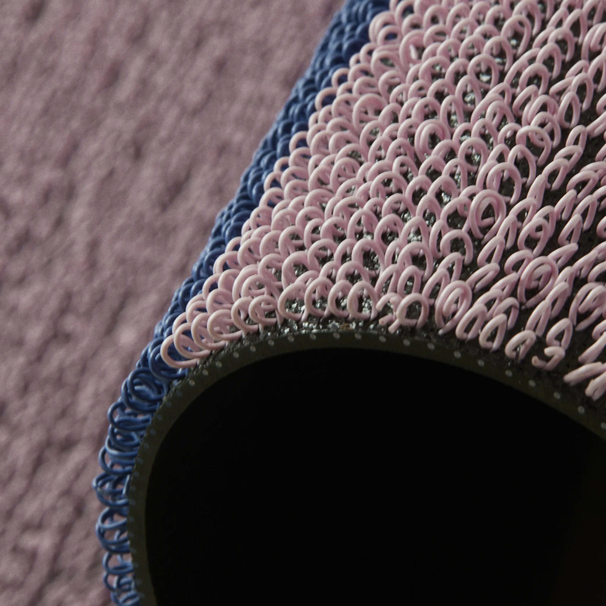 Chilewich Duo Stripe Shag Mat - Berry - Image 6
