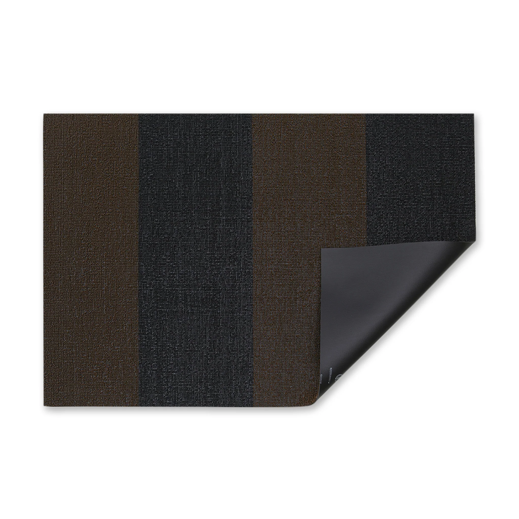 Chilewich Duo Stripe Shag Mat - Mocha - Image 5