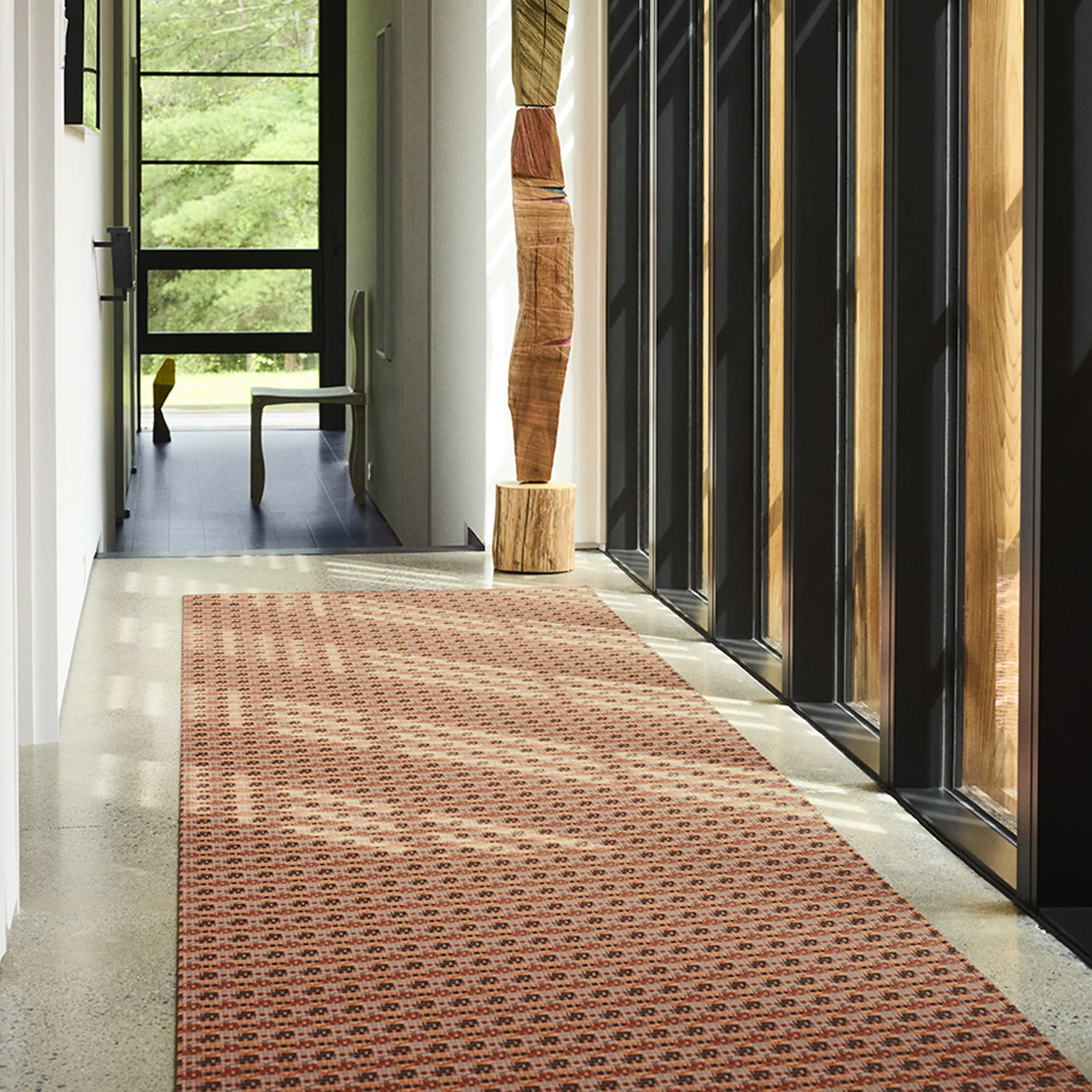 Chilewich Fable Floor Mat in Repurposed Fabric - Sorbet - Image 2