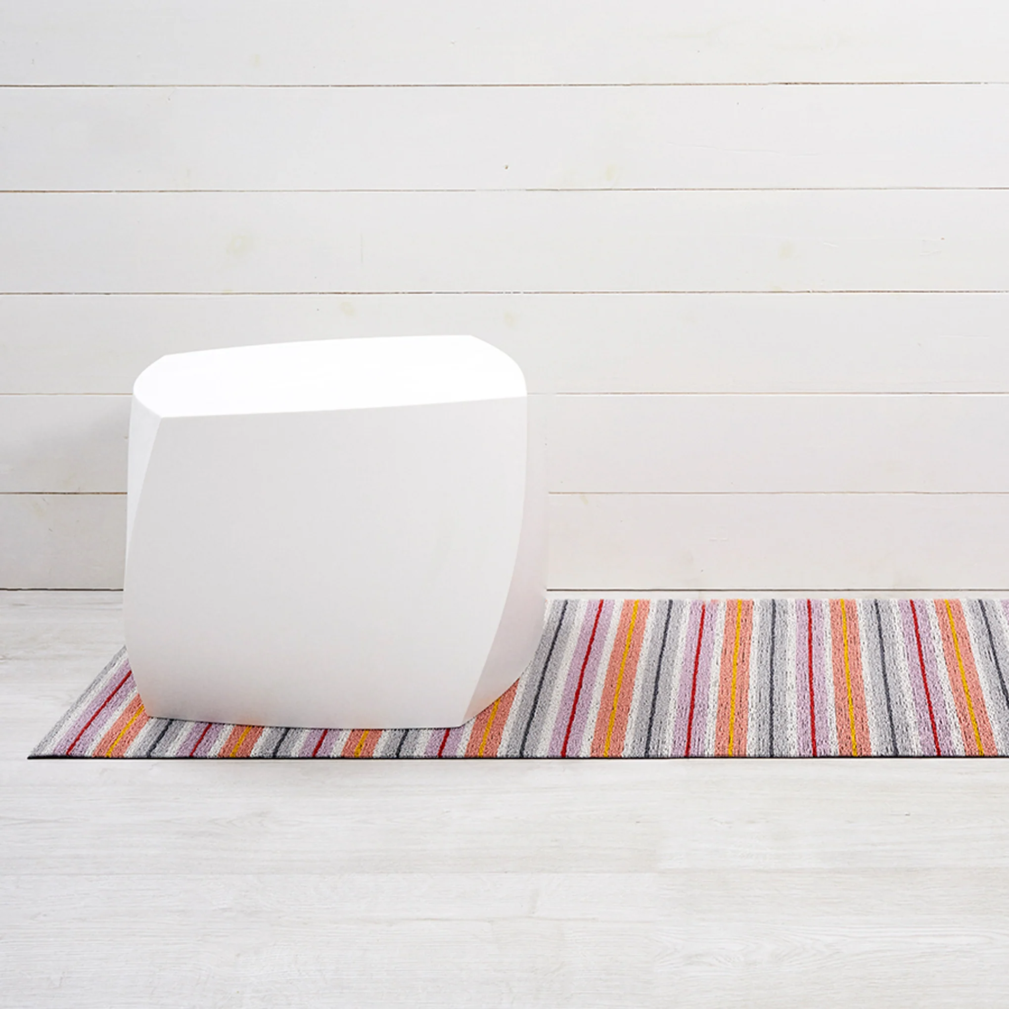 Chilewich Ribbon Stripe Shag Floor Mat - Bon Bon - Image 6