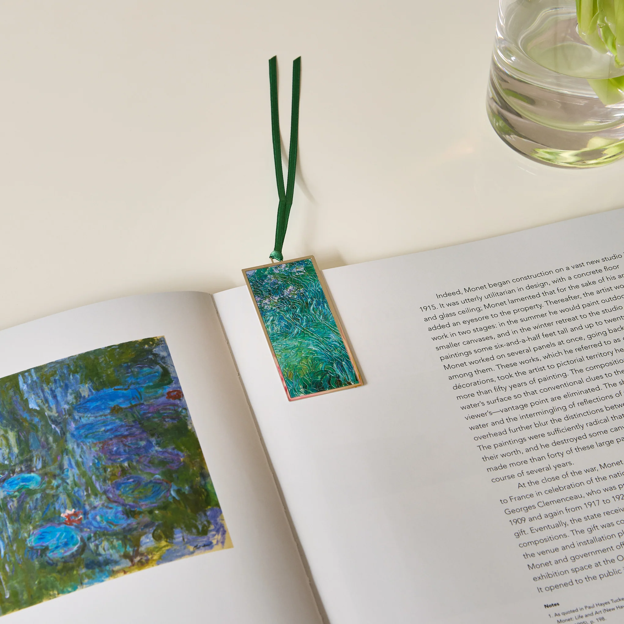 Claude Monet Agapanthus Metal Bookmark - Image 2