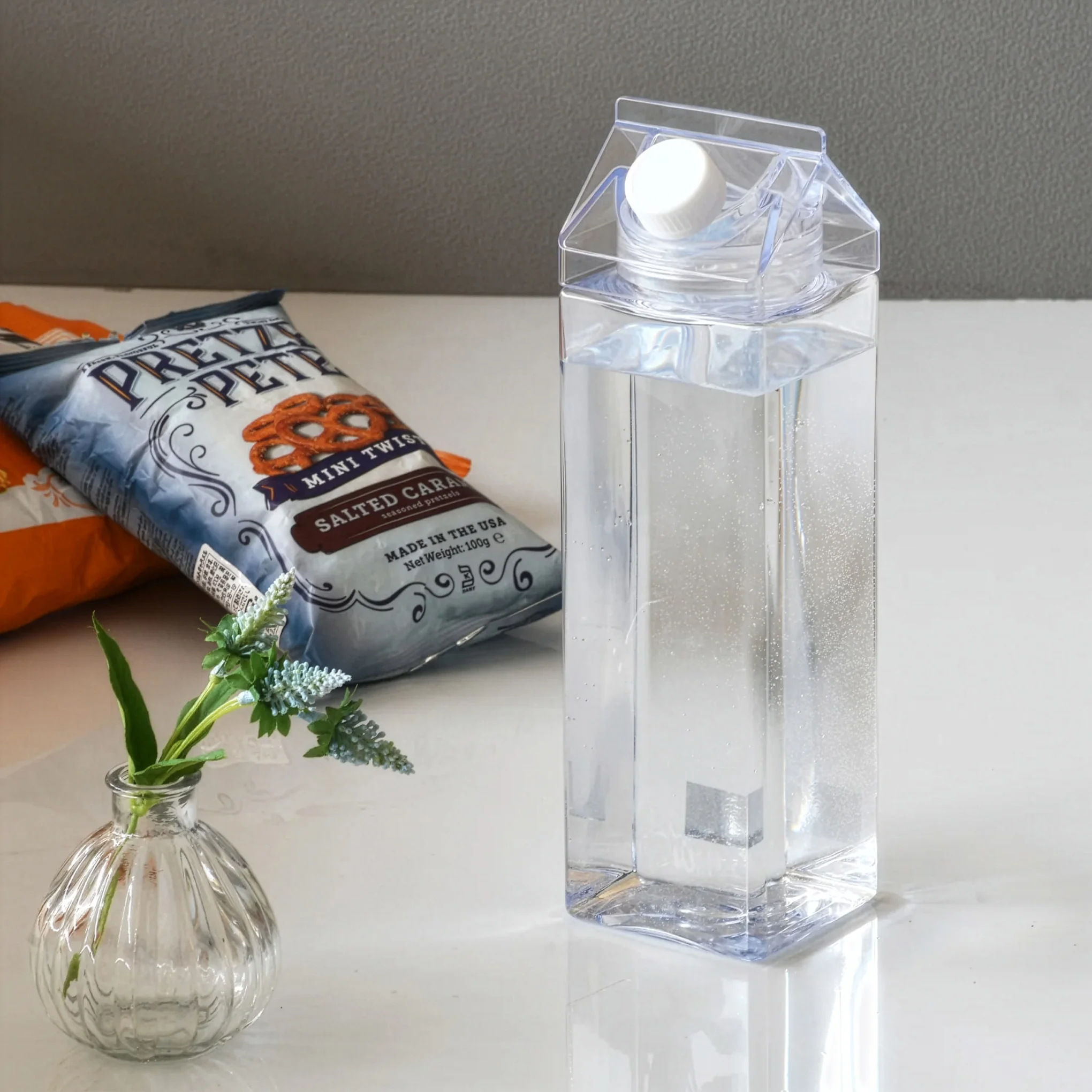 Clear Milk Jug Pitcher - Image 2