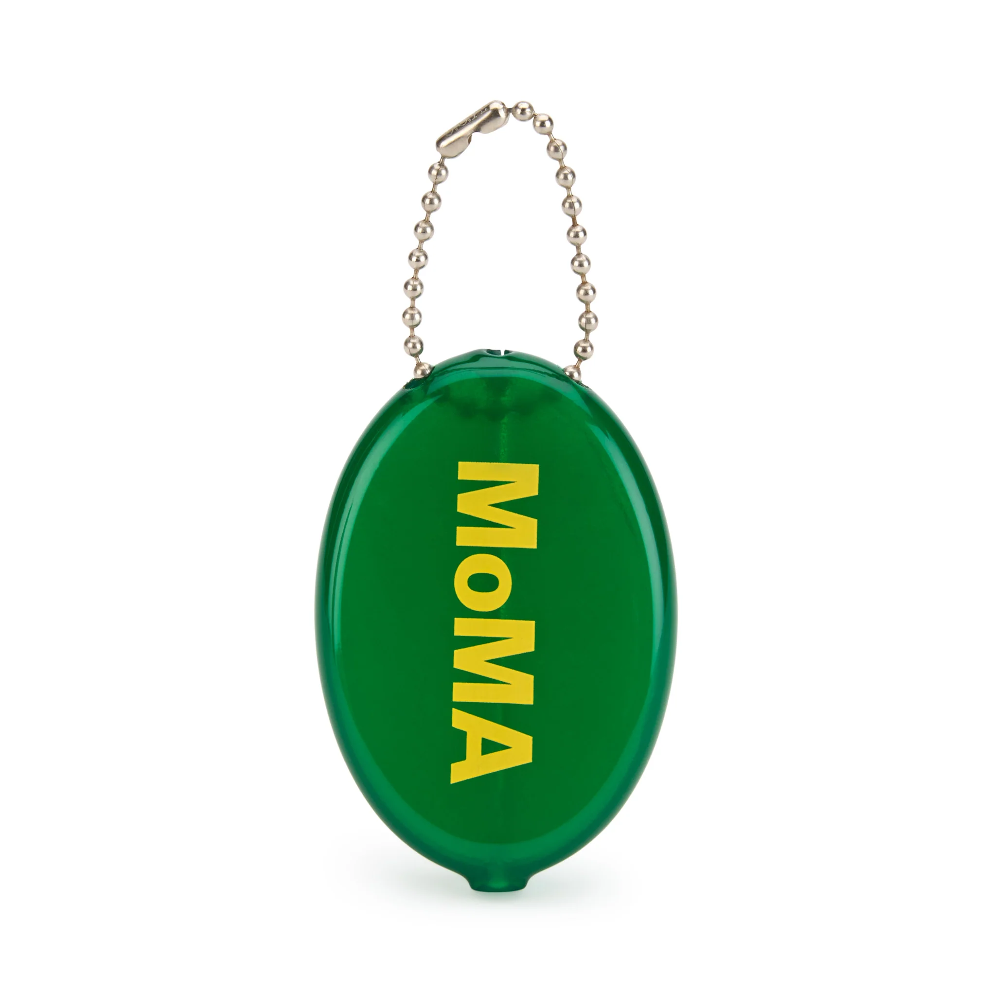 Colorful MoMA Vinyl Coin Pouch - Green/ Yellow
