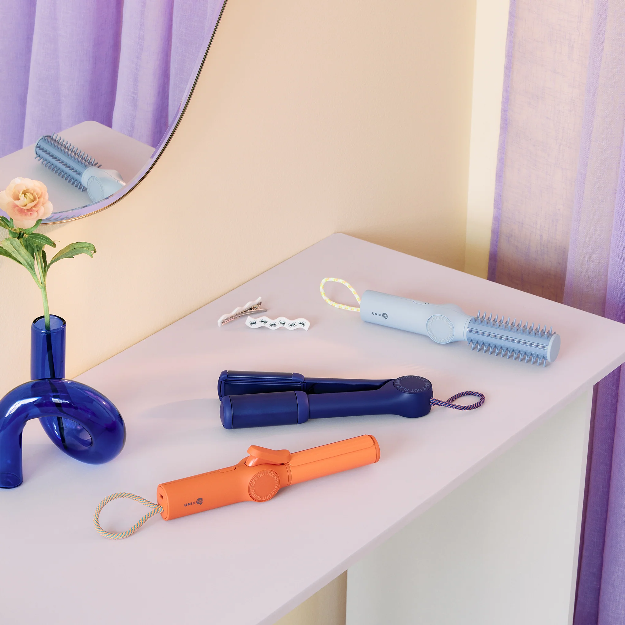 Compact Ceramic Hair Styling Tool - Periwinkle - Image 2