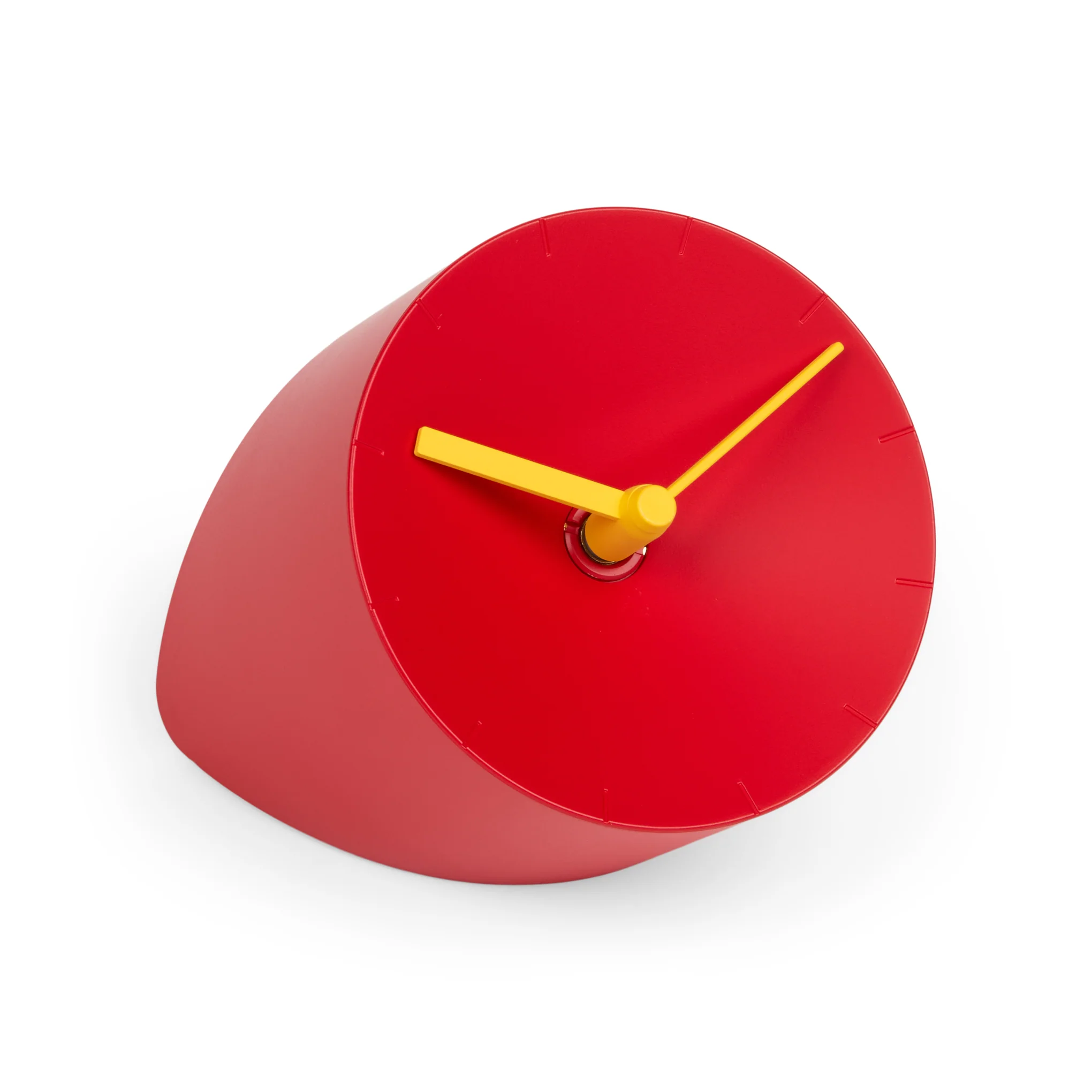 Corner Desk Clock - Red