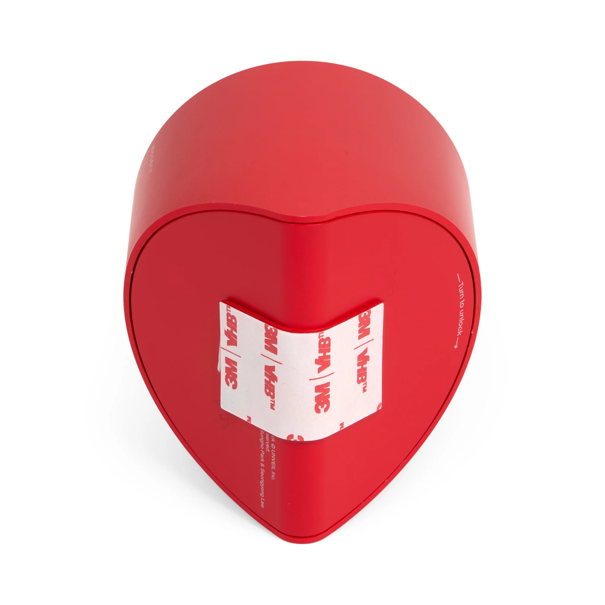 Corner Desk Clock - Red - Image 3
