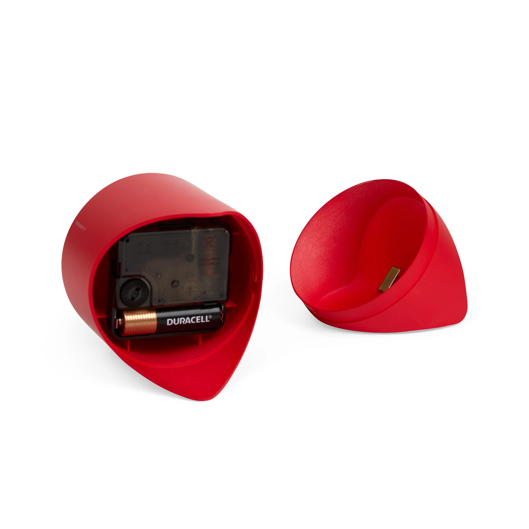 Corner Desk Clock - Red - Image 4