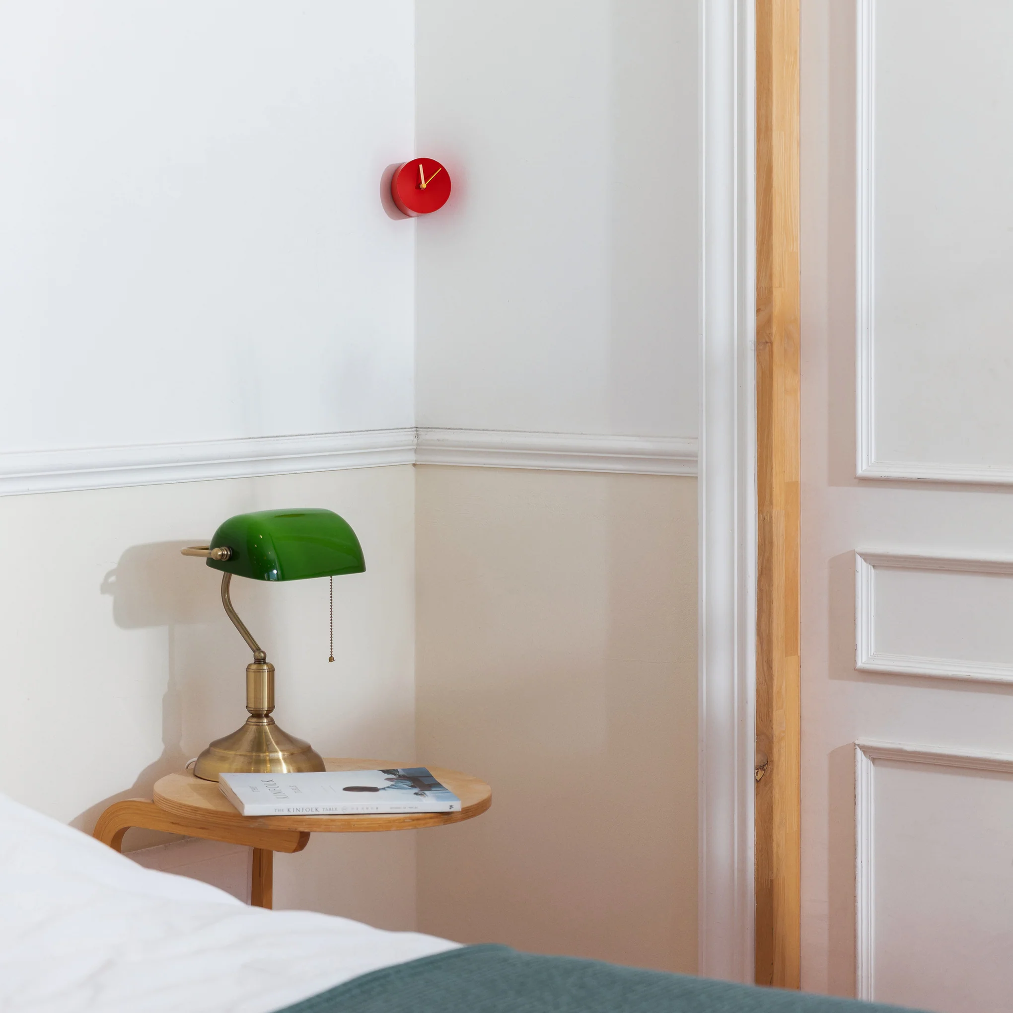 Corner Desk Clock - Red - Image 7