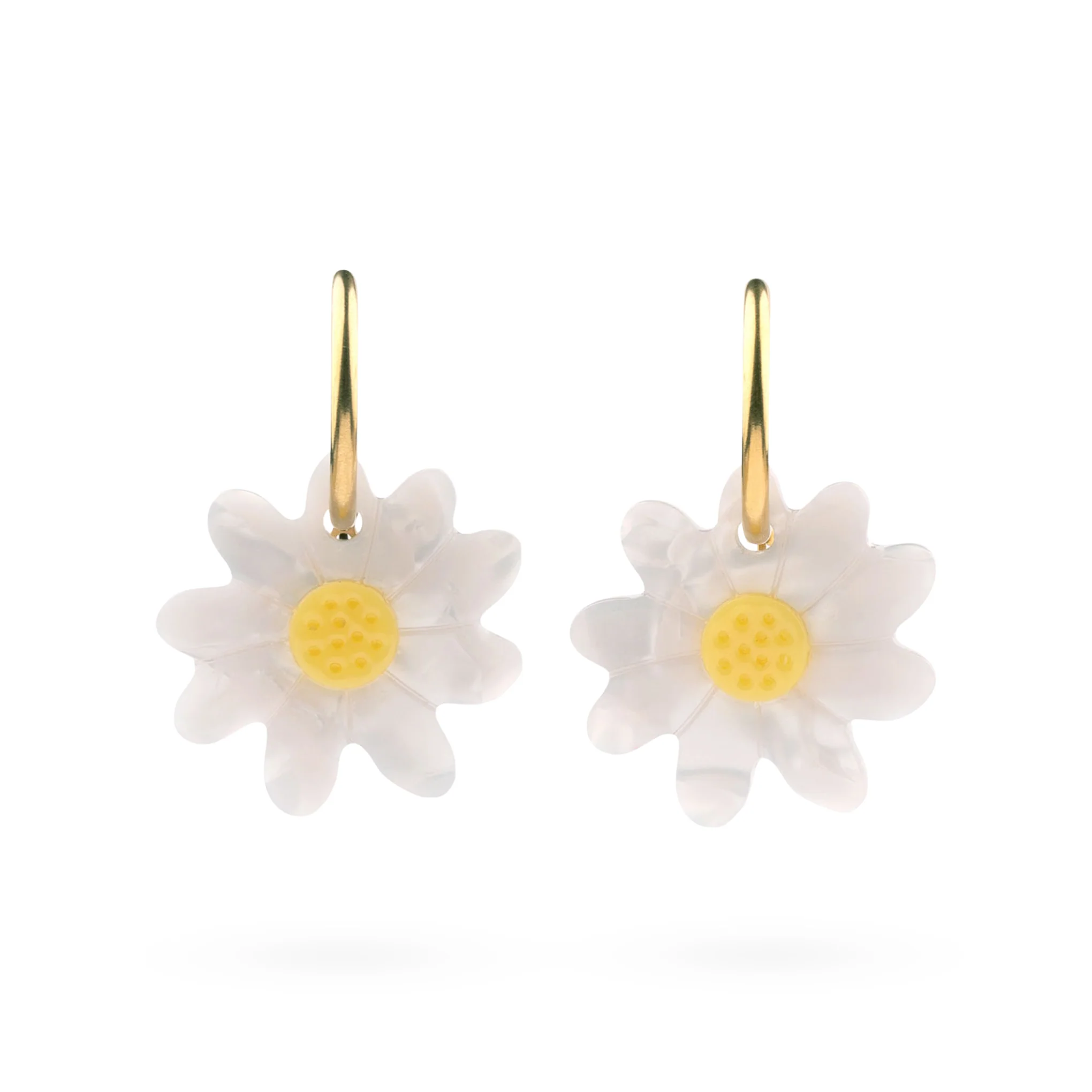 Coucou Suzette Flower Hoop Earrings - Daisy