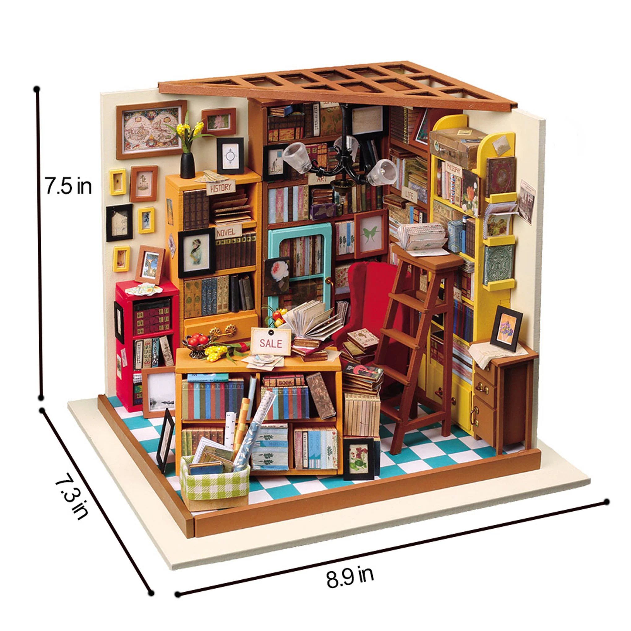 Rolife DIY Miniature Kit - Library - Image 3