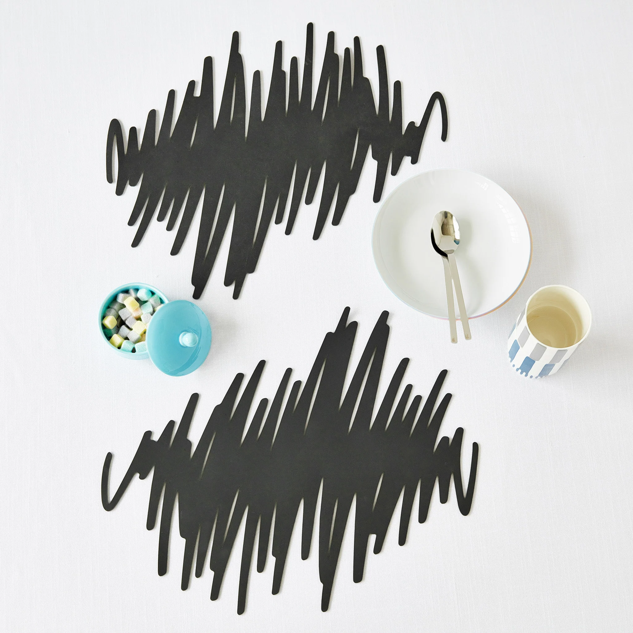 Doodle Placemat - Black Doodle - Image 4