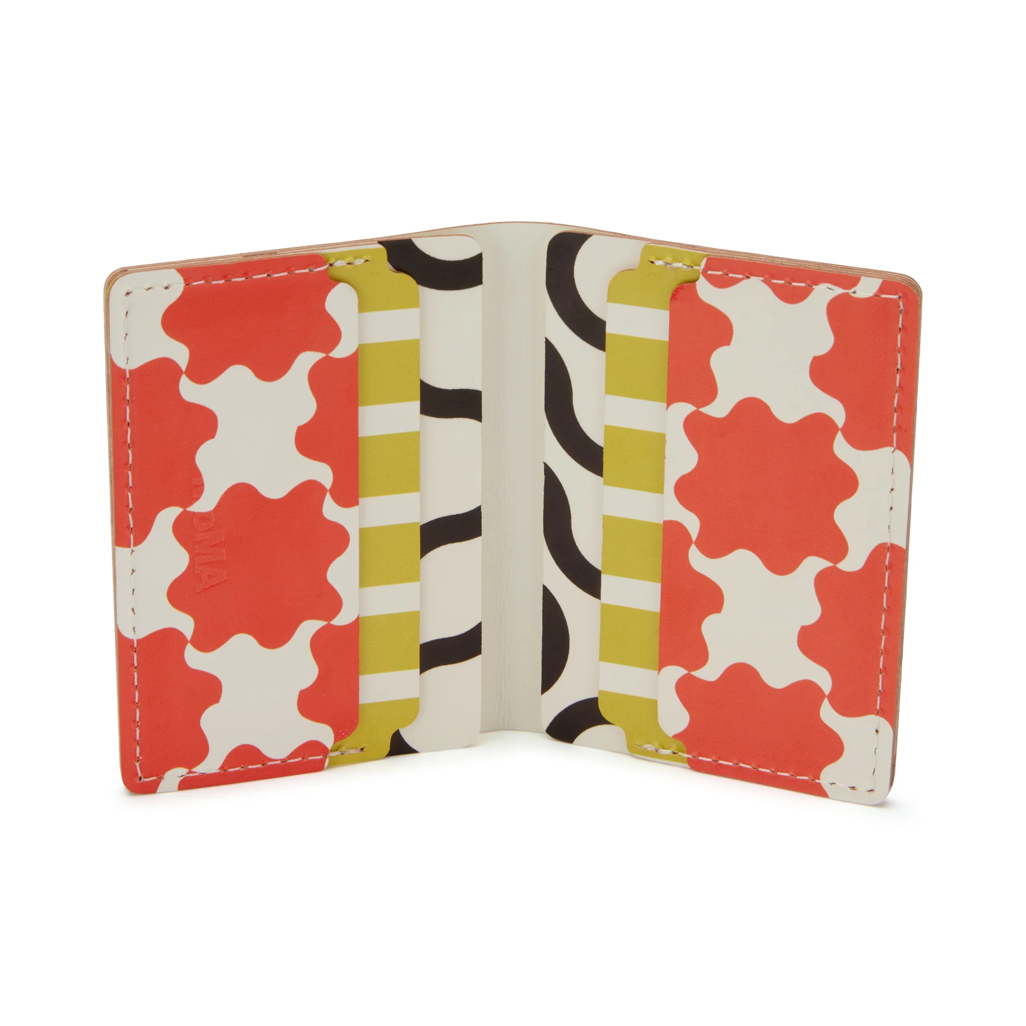 Dusen Dusen Recycled Leather Double Card Holder - Arc - Image 3