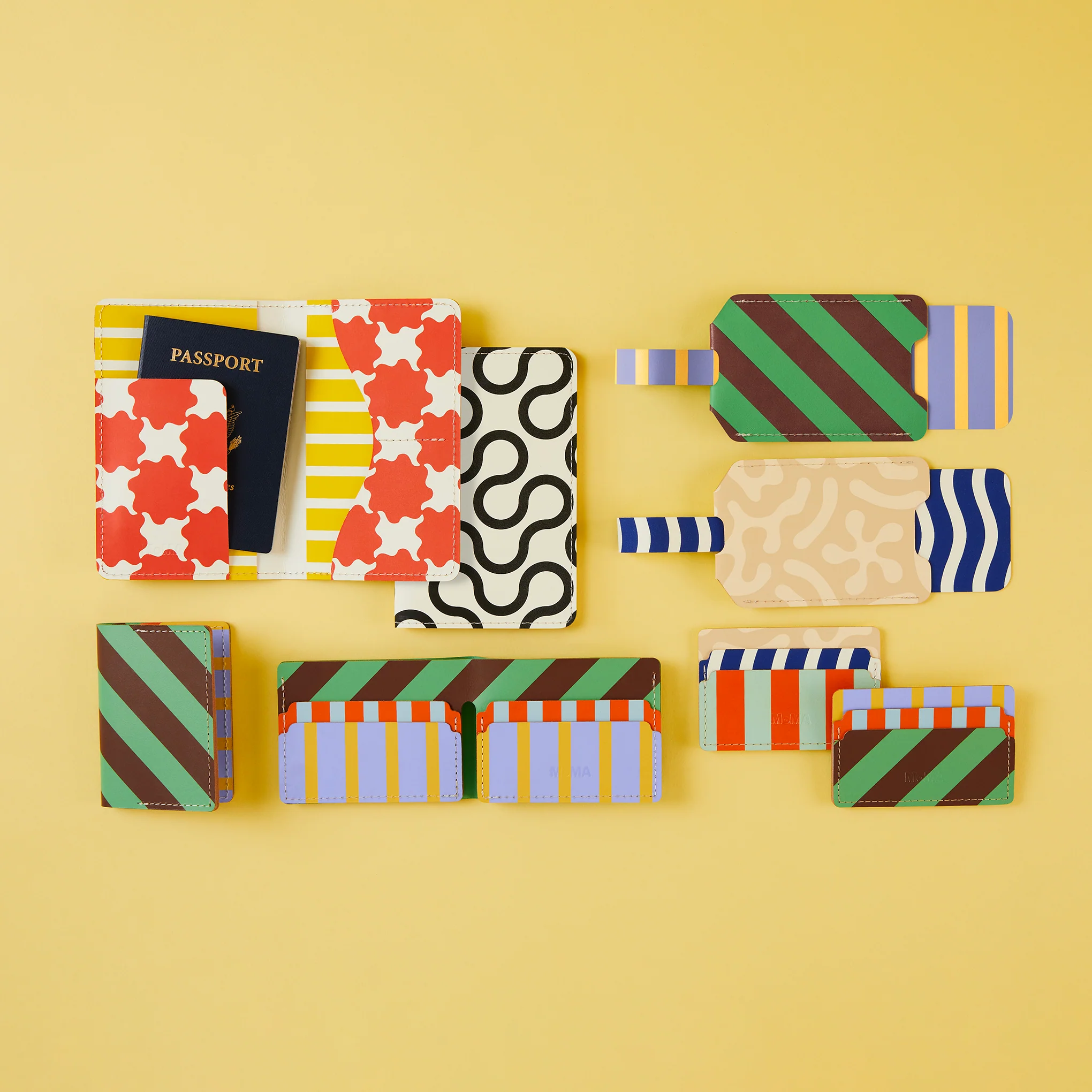 Dusen Dusen Recycled Leather Double Card Holder - Arc - Image 5