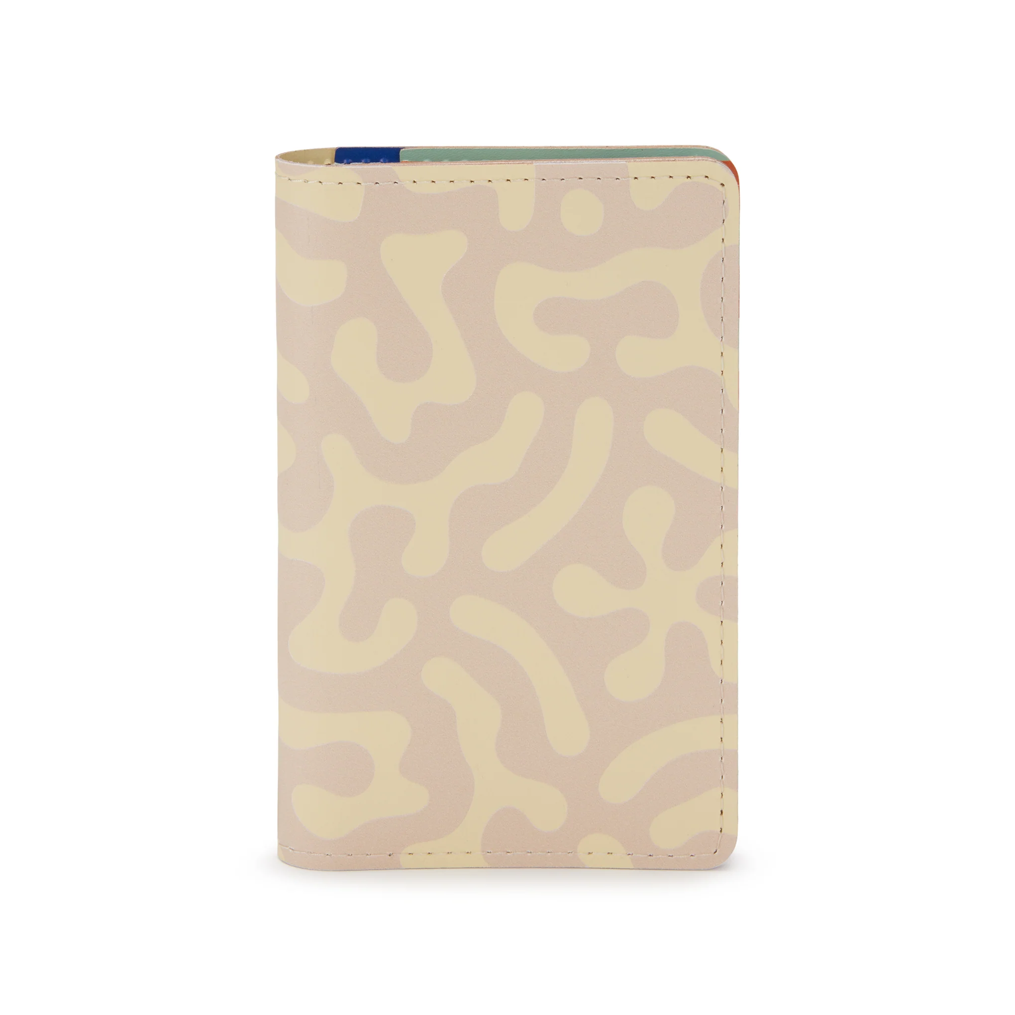 Dusen Dusen Recycled Leather Passport Case - Sand - Image 5