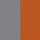 Dusen Dusen Striped Bathrobe - Orange/ Slate Gray - Image 5